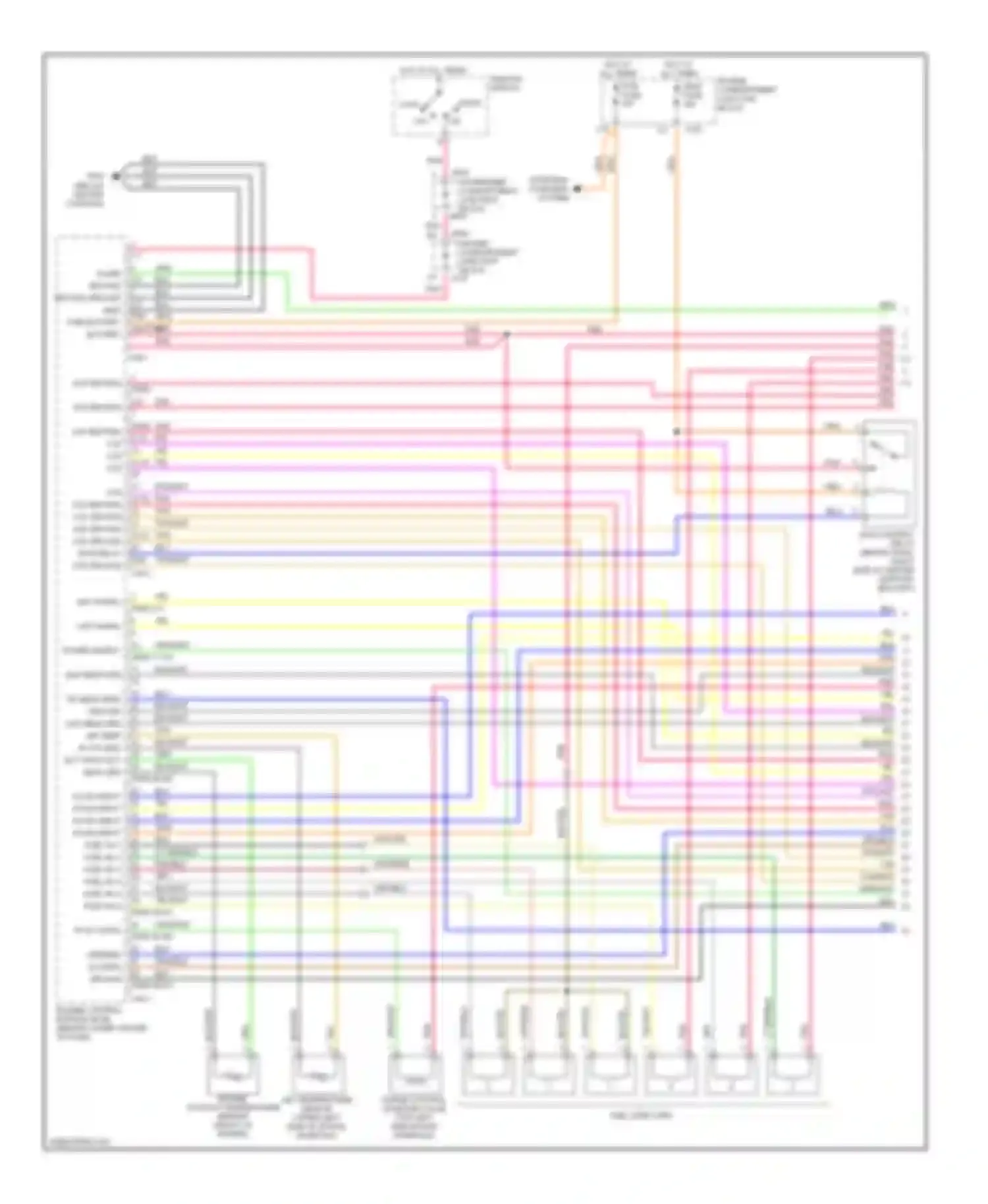 Sonata Hyundai IV (1998-2001): Wiring diagram engine performance 2.5ls (1 of 4)