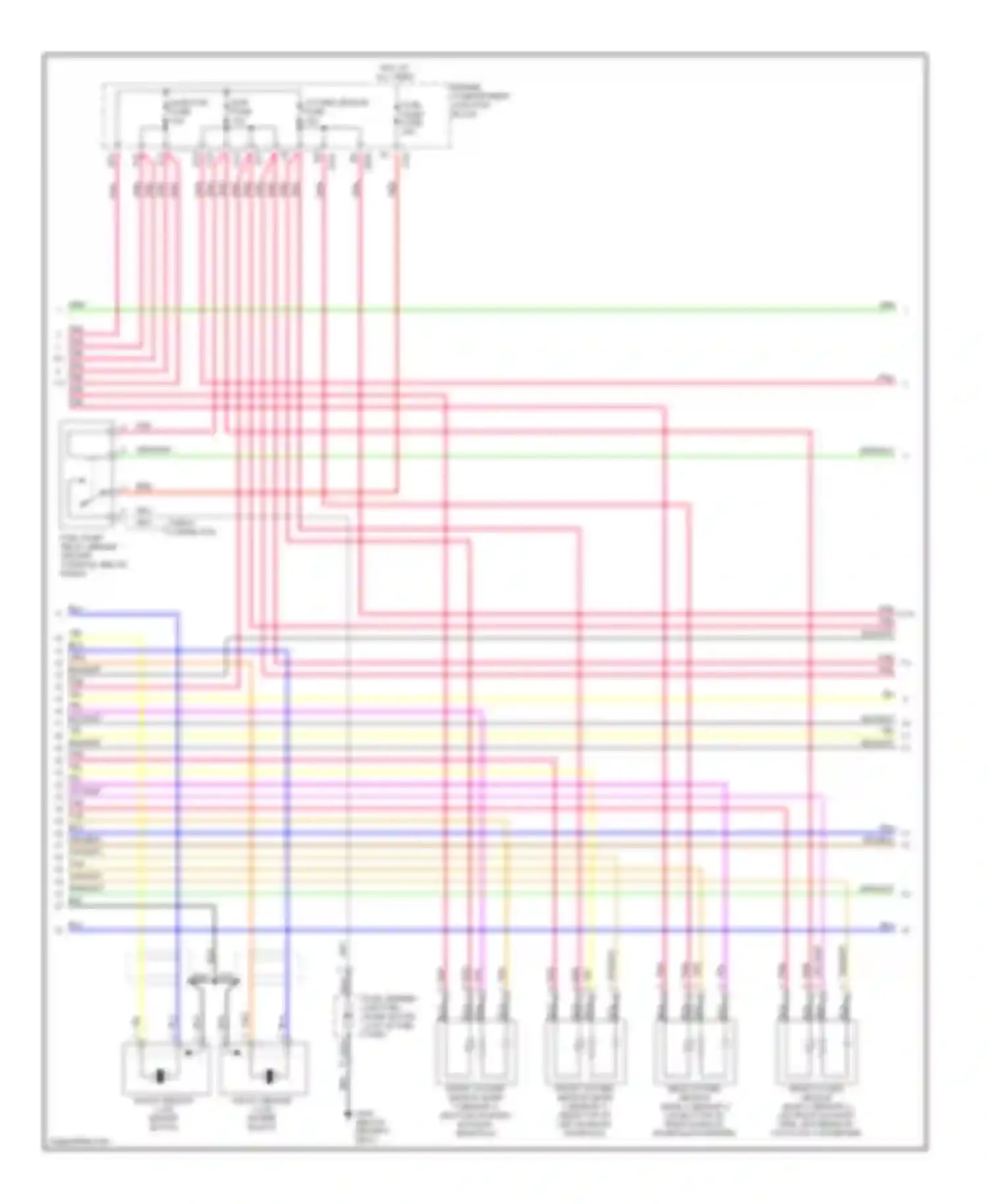 Sonata Hyundai IV (1998-2001): Wiring diagram engine performance 2.5ls (2 of 4)