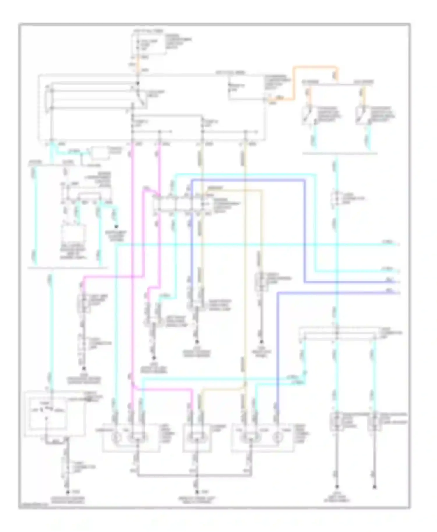 Sonata Hyundai IV (1998-2001): Exterior lamps circuit (1 of 2)