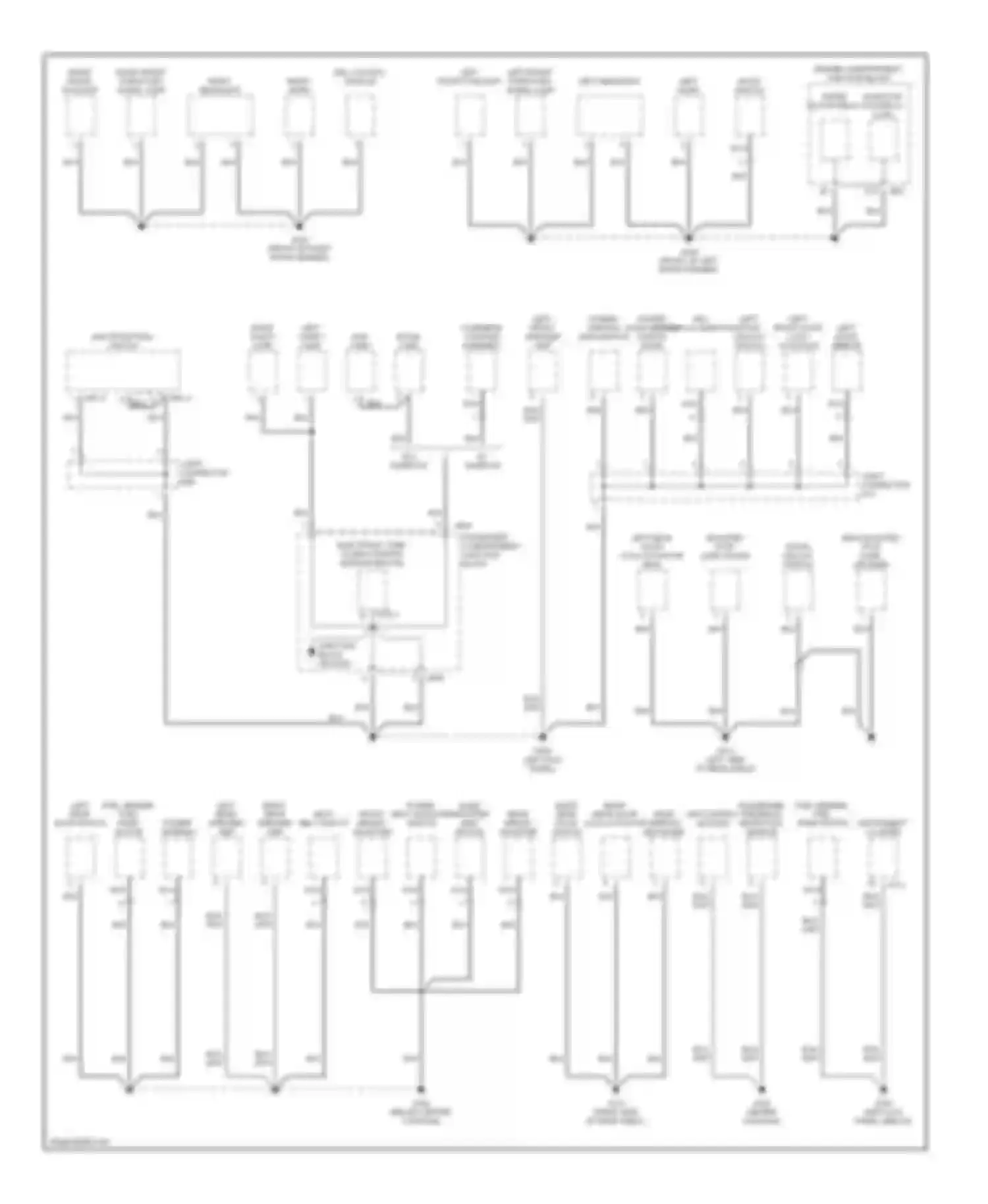 Sonata Hyundai IV (1998-2001): Ground distribution circuit (1 of 3)