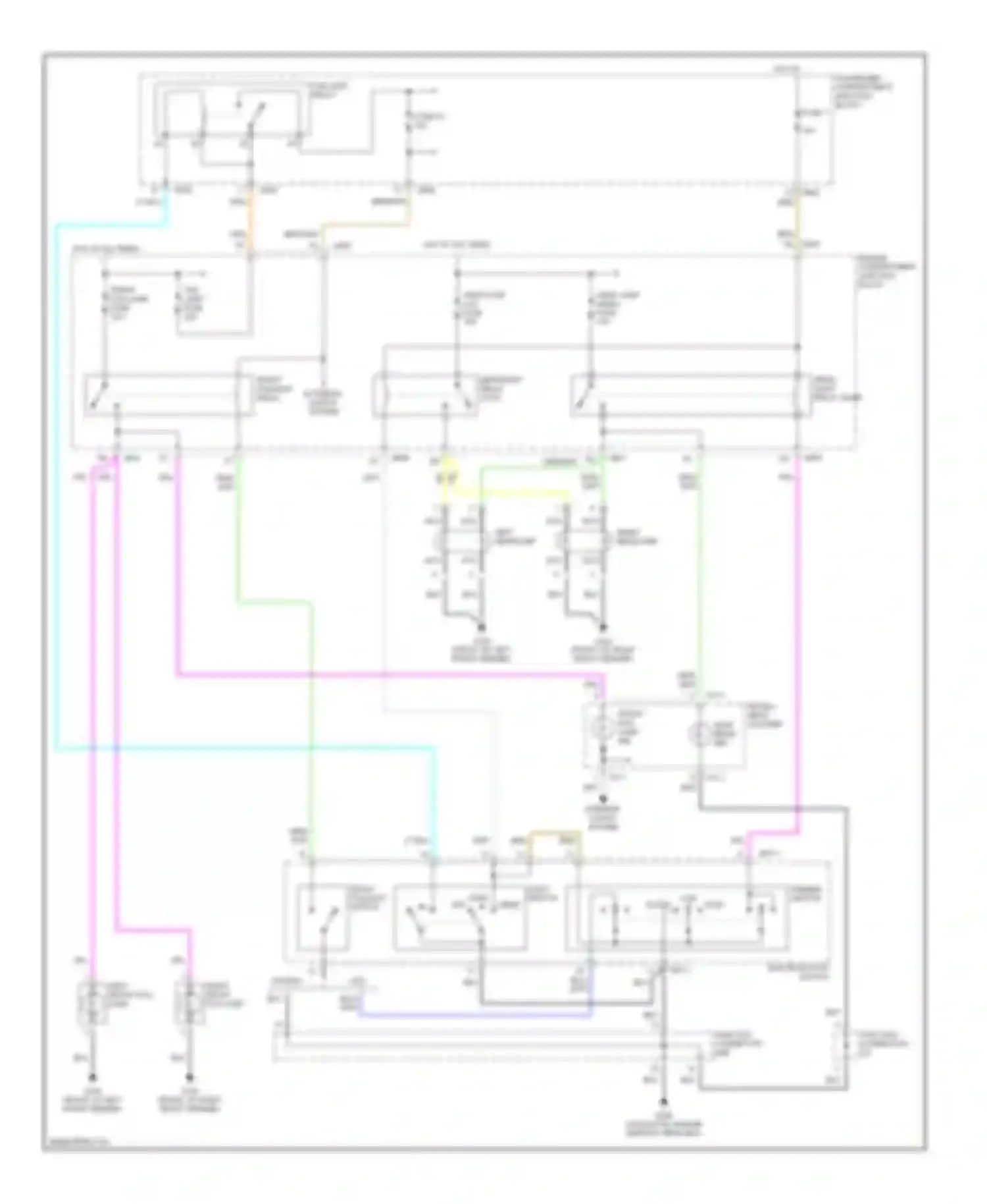 Sonata Hyundai IV (1998-2001): Headlight circuit, without drl