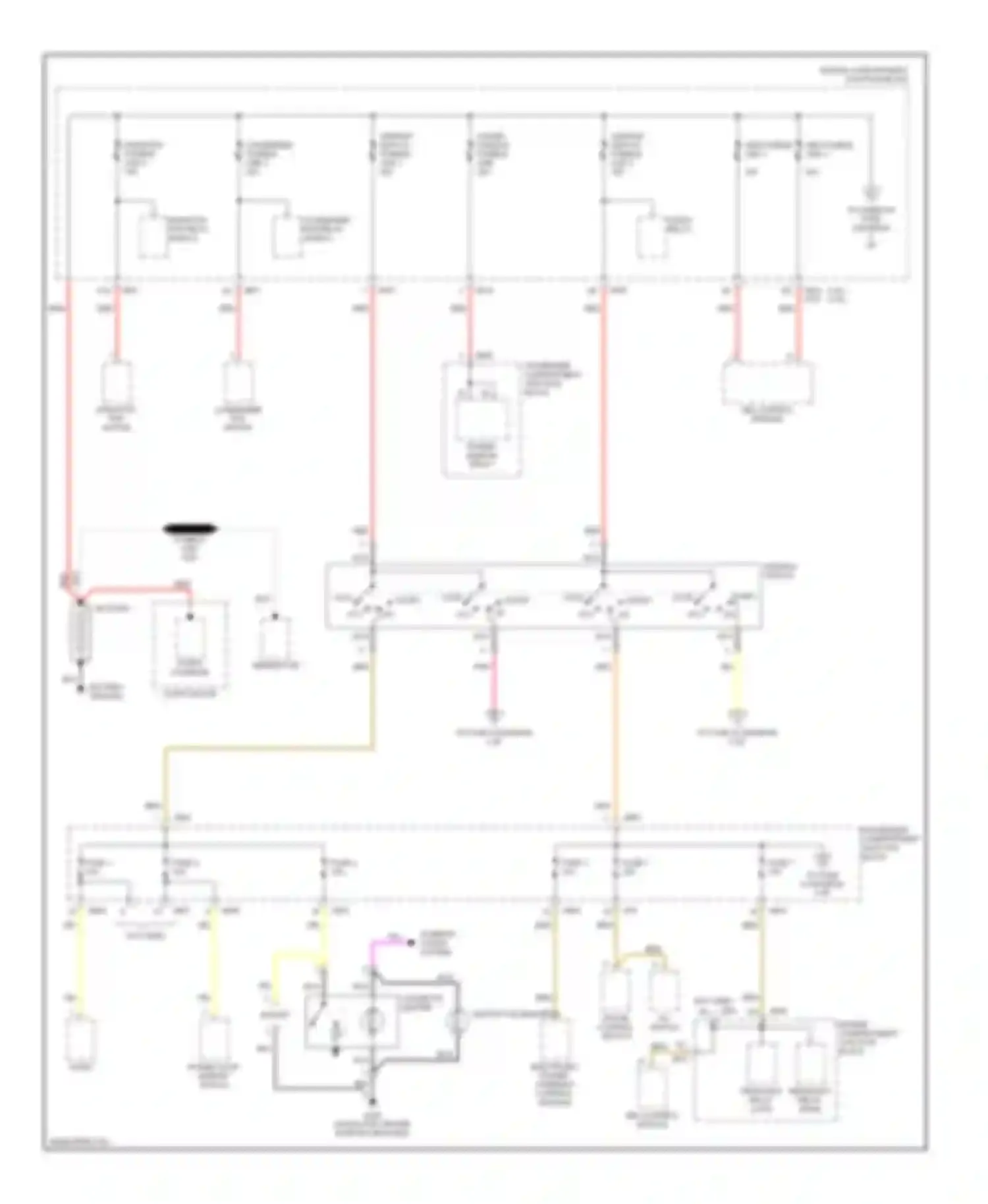 Sonata Hyundai IV (1998-2001): Power distribution circuit (1 of 5)