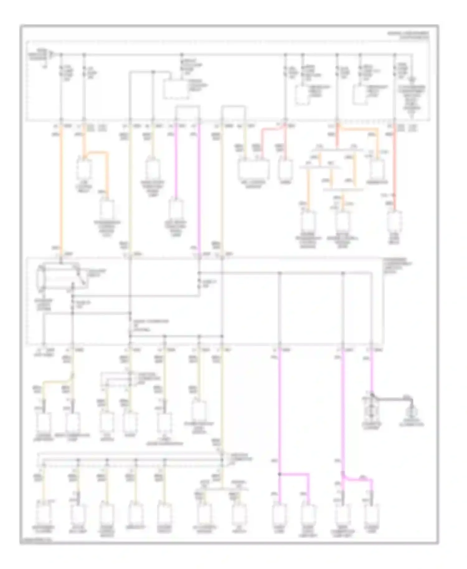 Sonata Hyundai IV (1998-2001): Power distribution circuit (3 of 5)