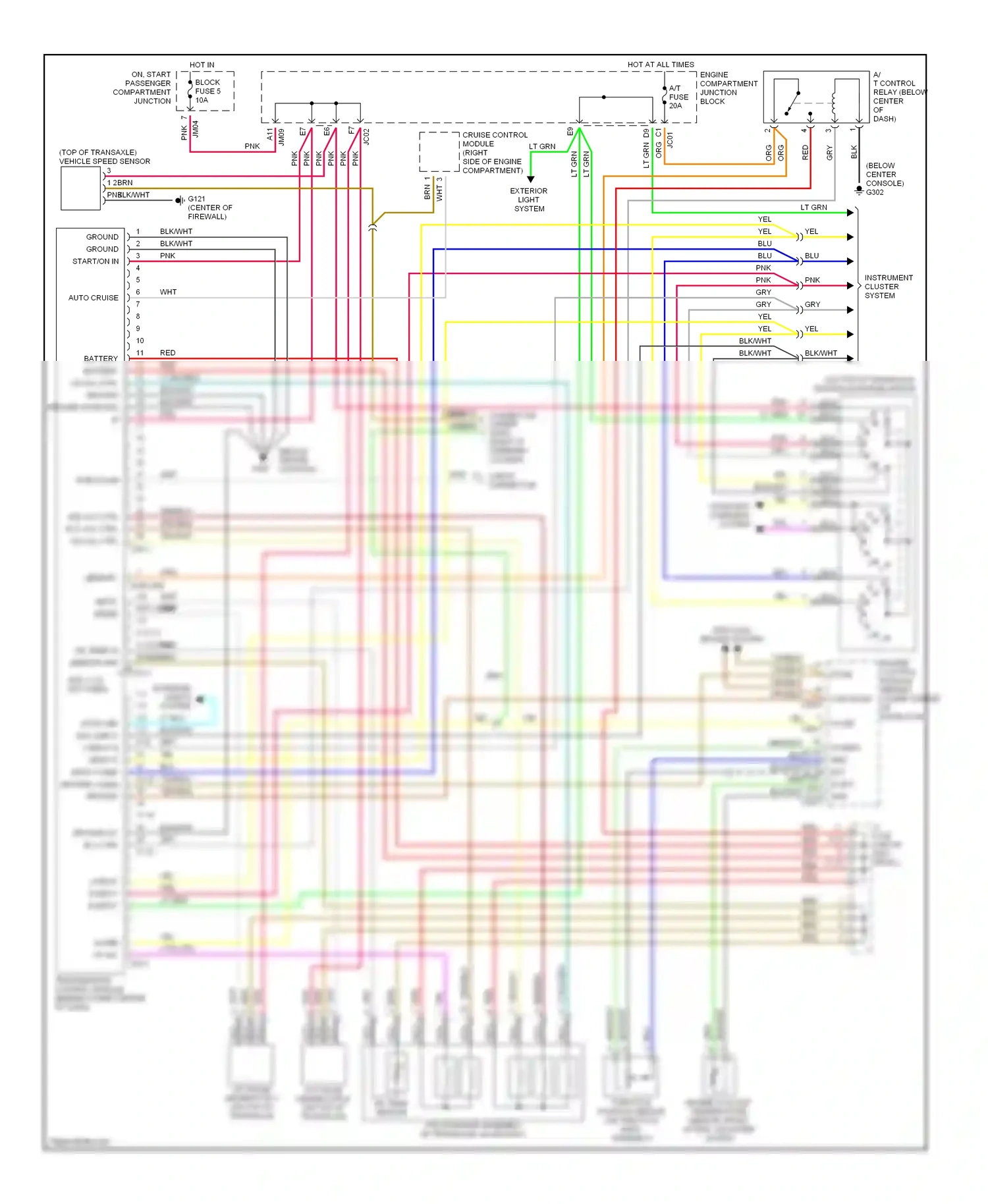 Wiring diagram 2 input d input r input pnk for Hyundai Sonata IV (1998-2001) (1 of 1)