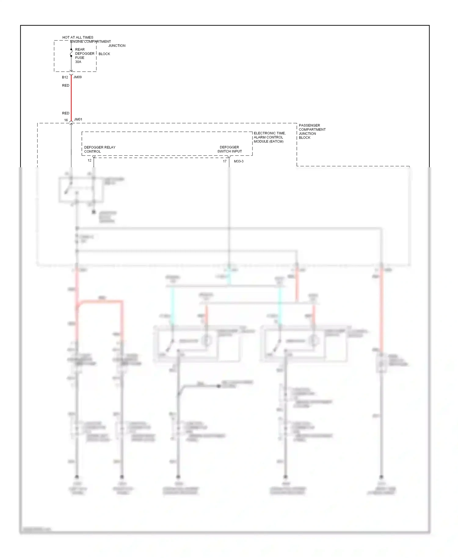 Wiring diagram a/c control module for Hyundai Sonata IV (1998-2001) (1 of 4)