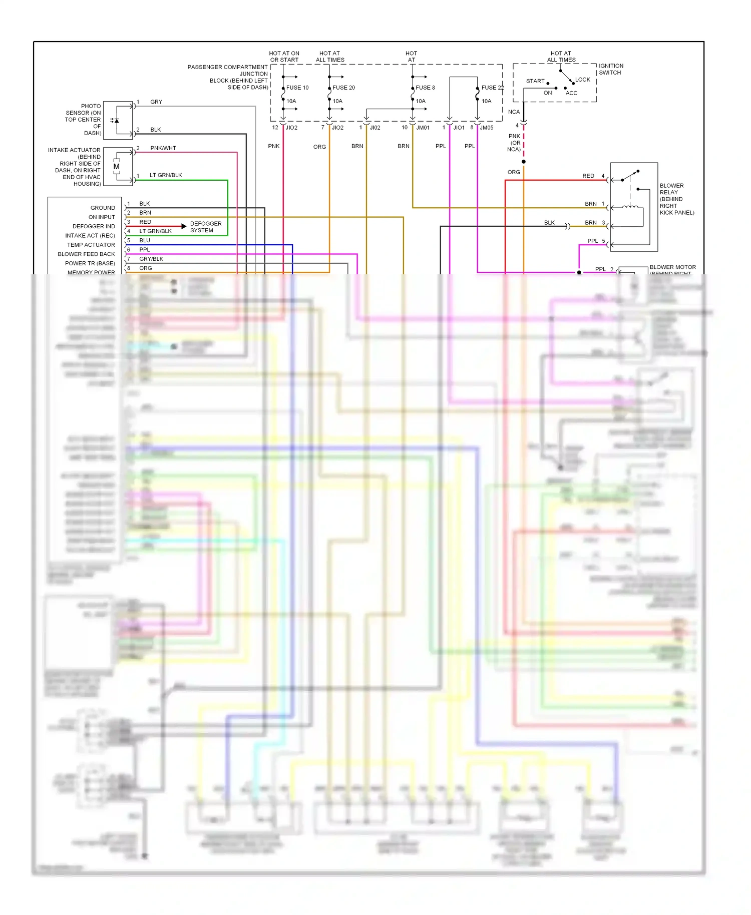 Wiring diagram a/c sig input for Hyundai Sonata IV (1998-2001) (1 of 4)