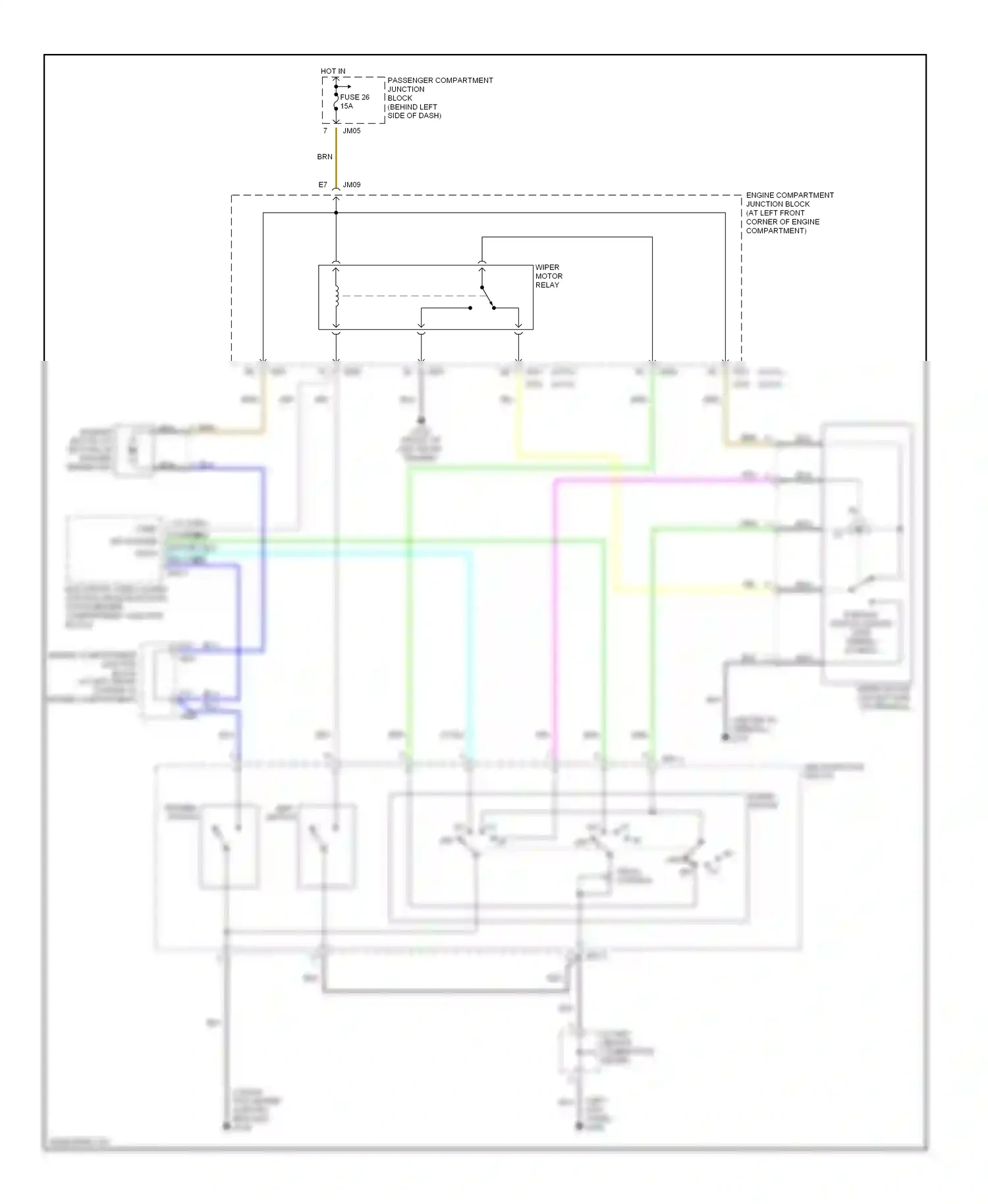 Wiring diagram delay control for Hyundai Sonata IV (1998-2001) (1 of 1)