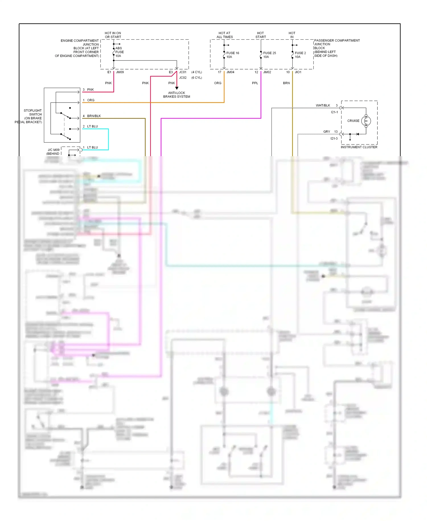 Wiring diagram nca for Hyundai Sonata IV (1998-2001) (14 of 58)