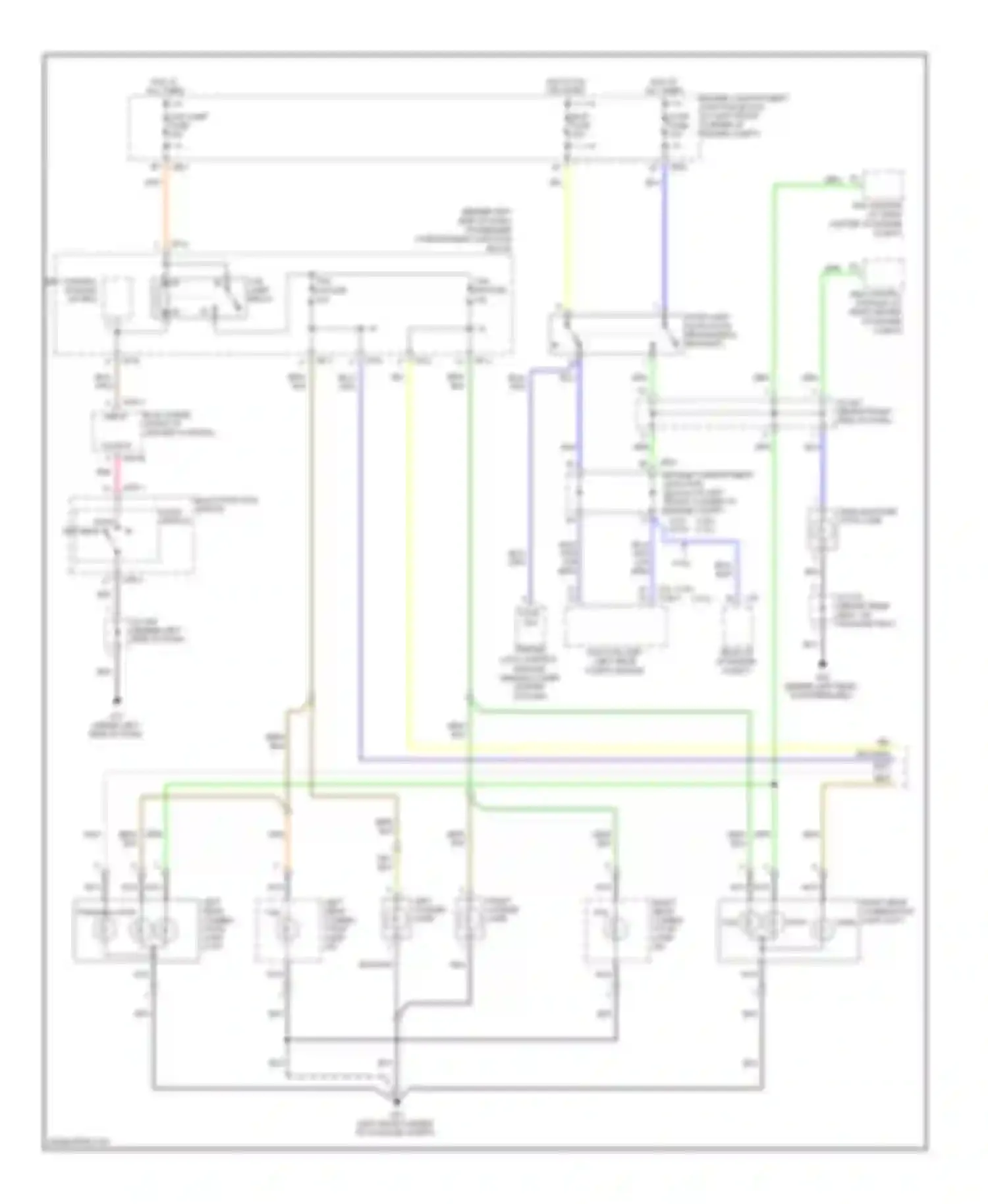 Sonata Hyundai V facelift (2007-2010): Exterior lamps circuit (1 of 2)