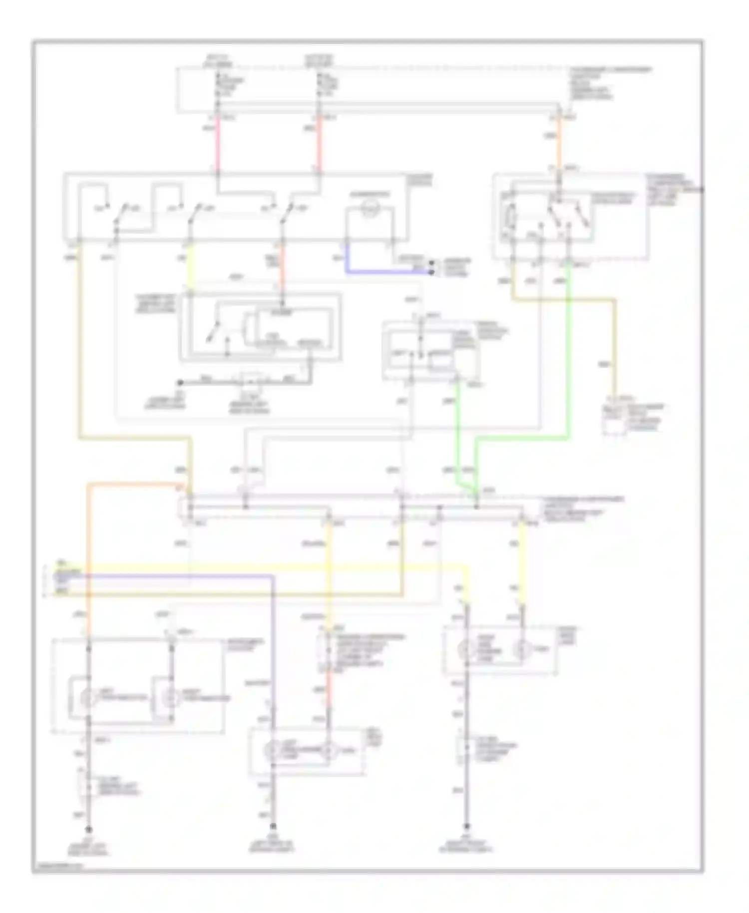 Sonata Hyundai V facelift (2007-2010): Exterior lamps circuit (2 of 2)