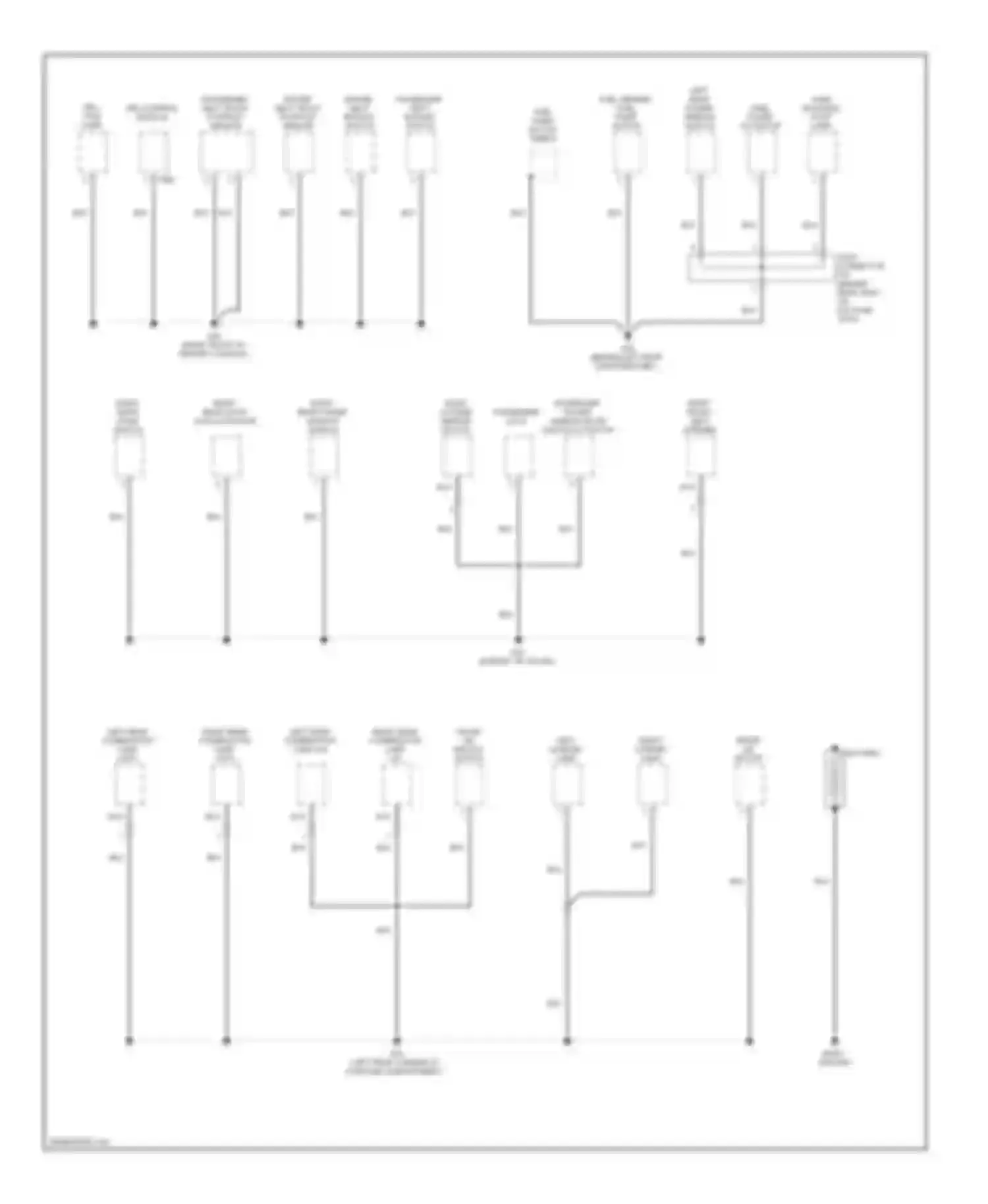 Sonata Hyundai V facelift (2007-2010): Ground distribution circuit (1 of 4)