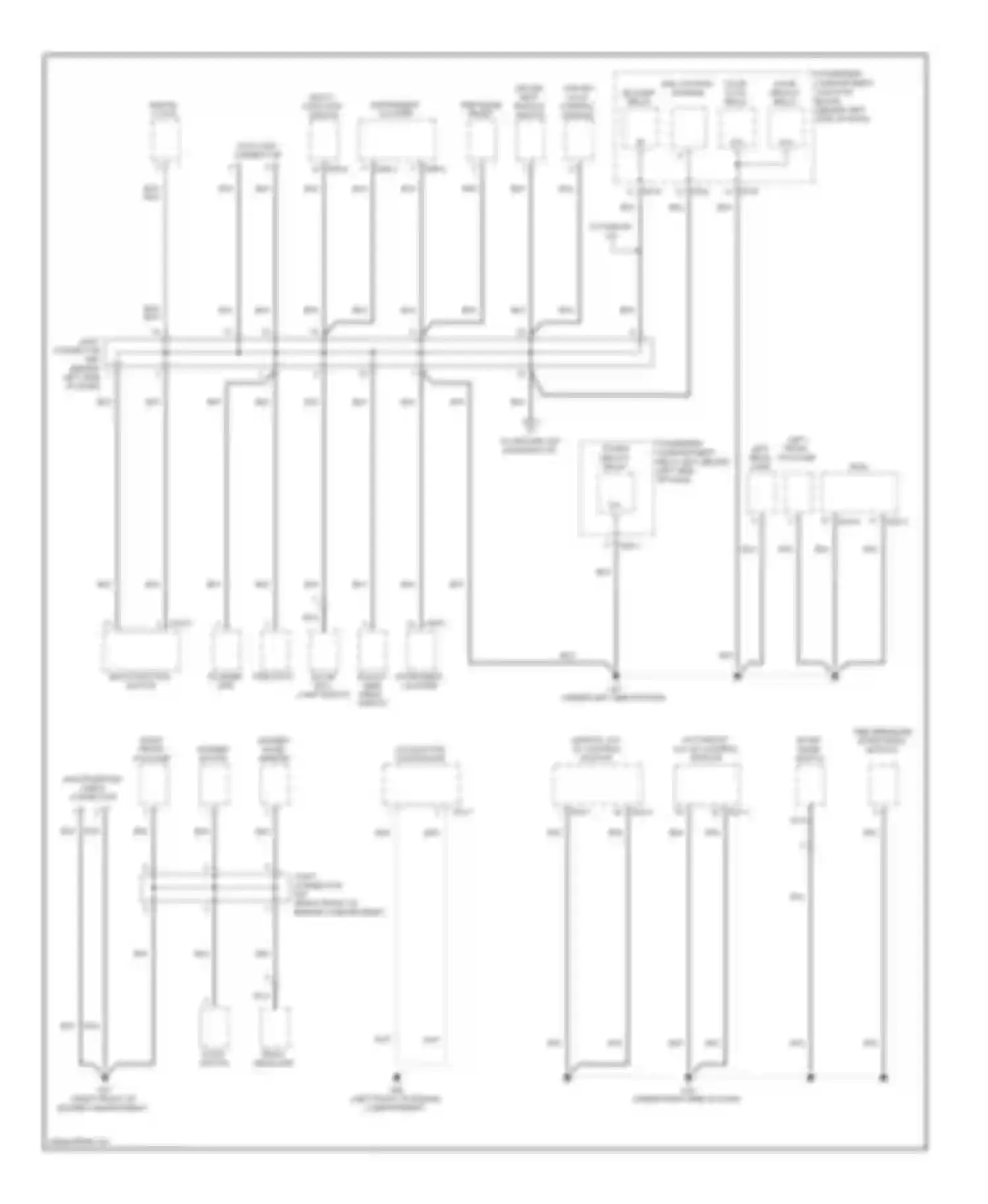 Sonata Hyundai V facelift (2007-2010): Ground distribution circuit (2 of 4)