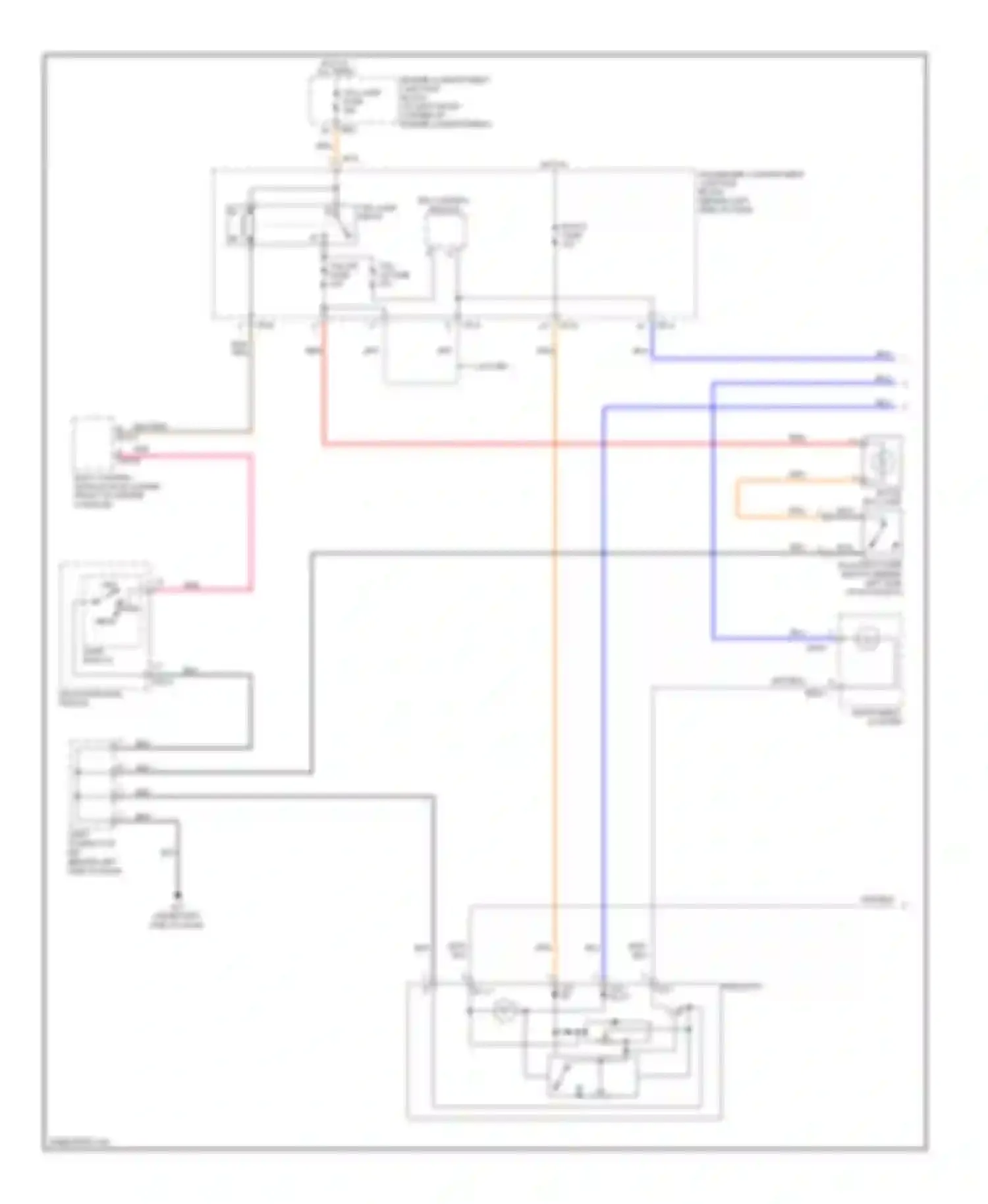 Sonata Hyundai V facelift (2007-2010): Instrument illumination circuit (1 of 2)