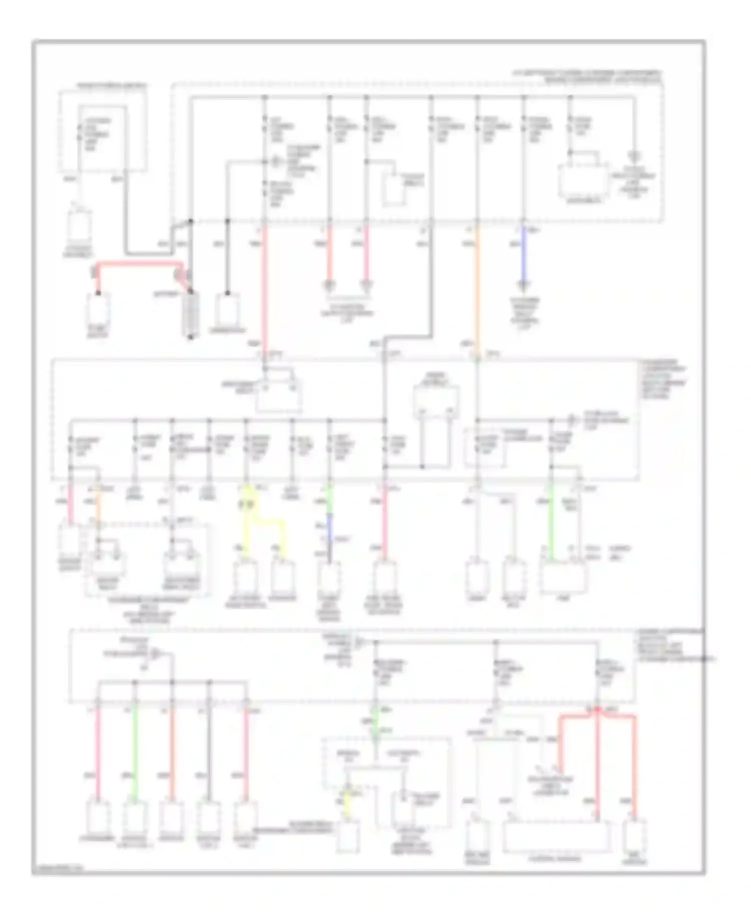 Sonata Hyundai V facelift (2007-2010): Power distribution circuit (1 of 6)