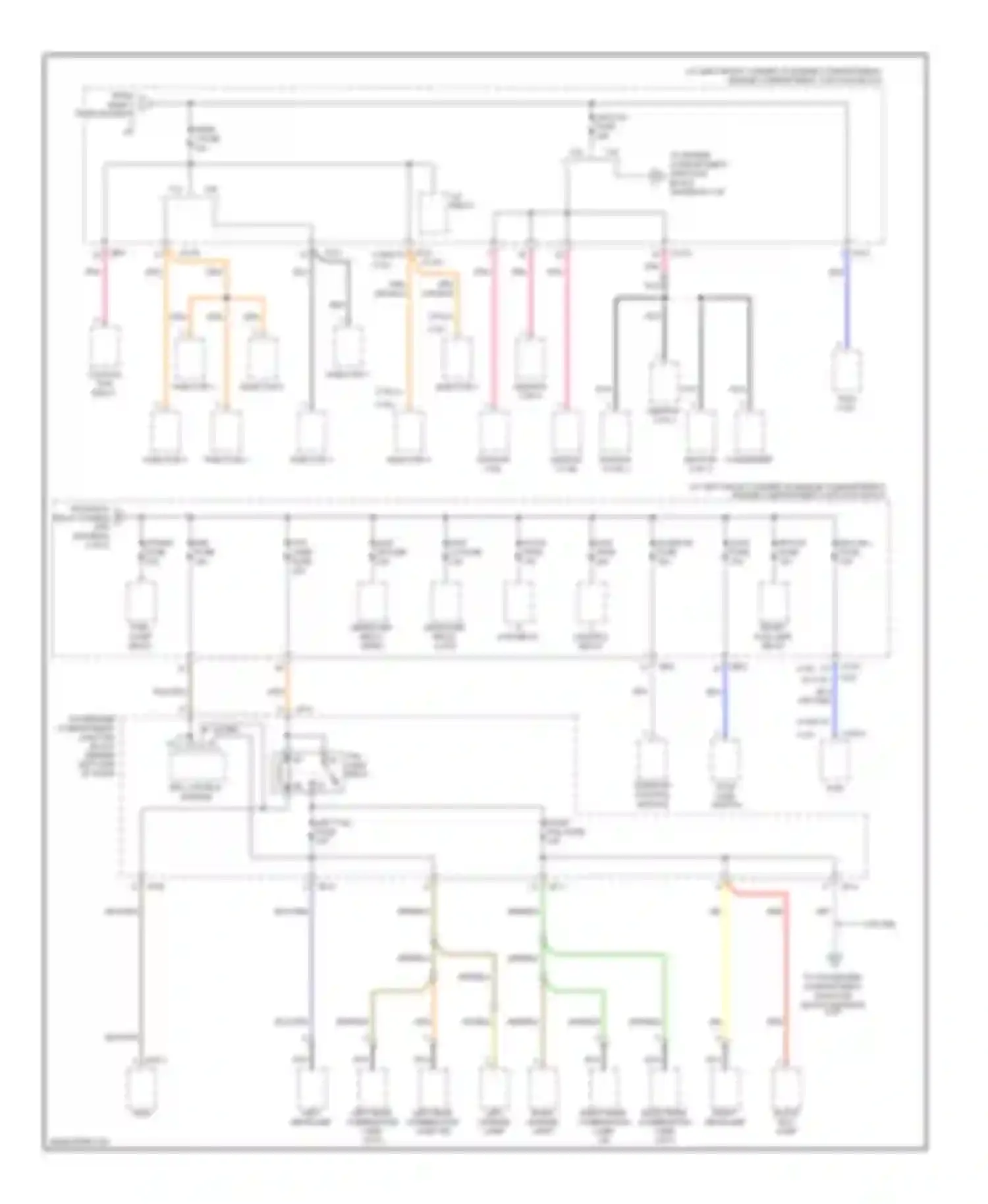 Sonata Hyundai V facelift (2007-2010): Power distribution circuit (3 of 6)