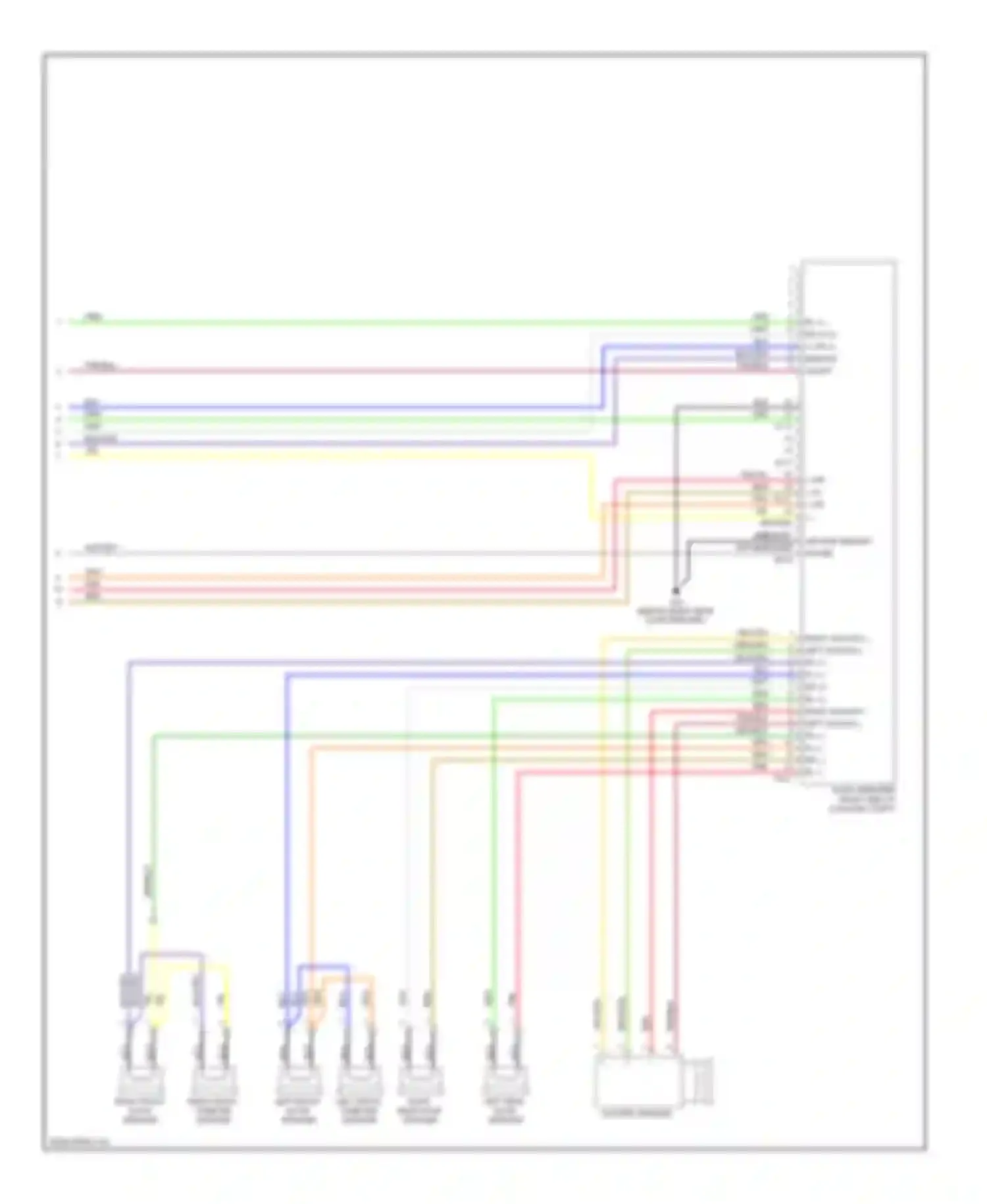 Sonata Hyundai V facelift (2007-2010): Radio circuit, with amplifier (2 of 2)