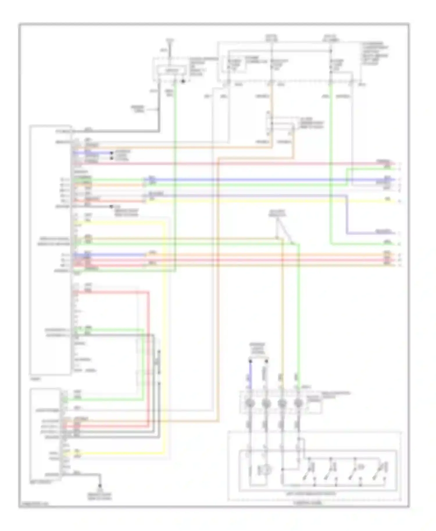 Sonata Hyundai V facelift (2007-2010): Radio circuit, with jbl (1 of 2)