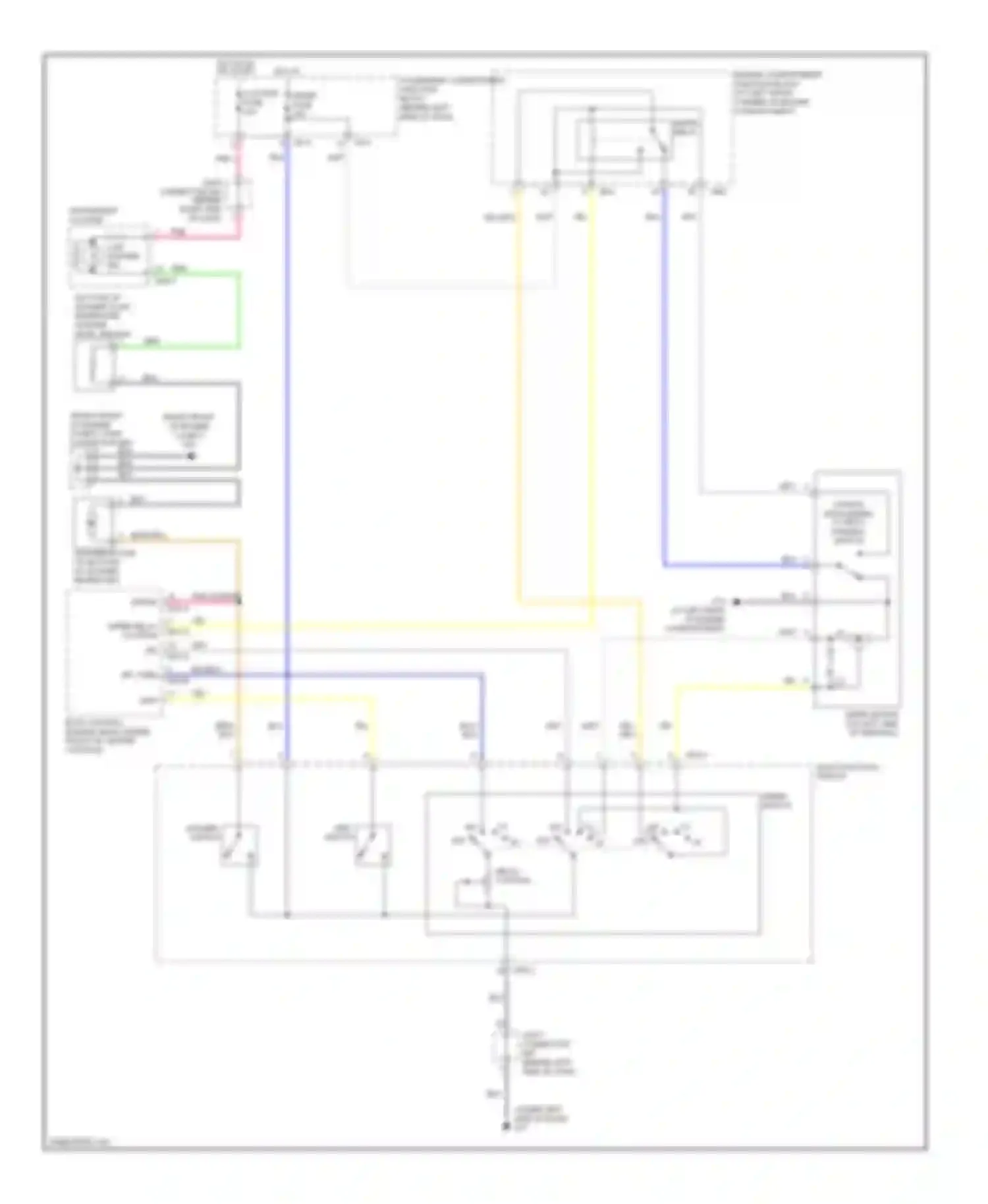 Sonata Hyundai V facelift (2007-2010): Wiper/washer circuit