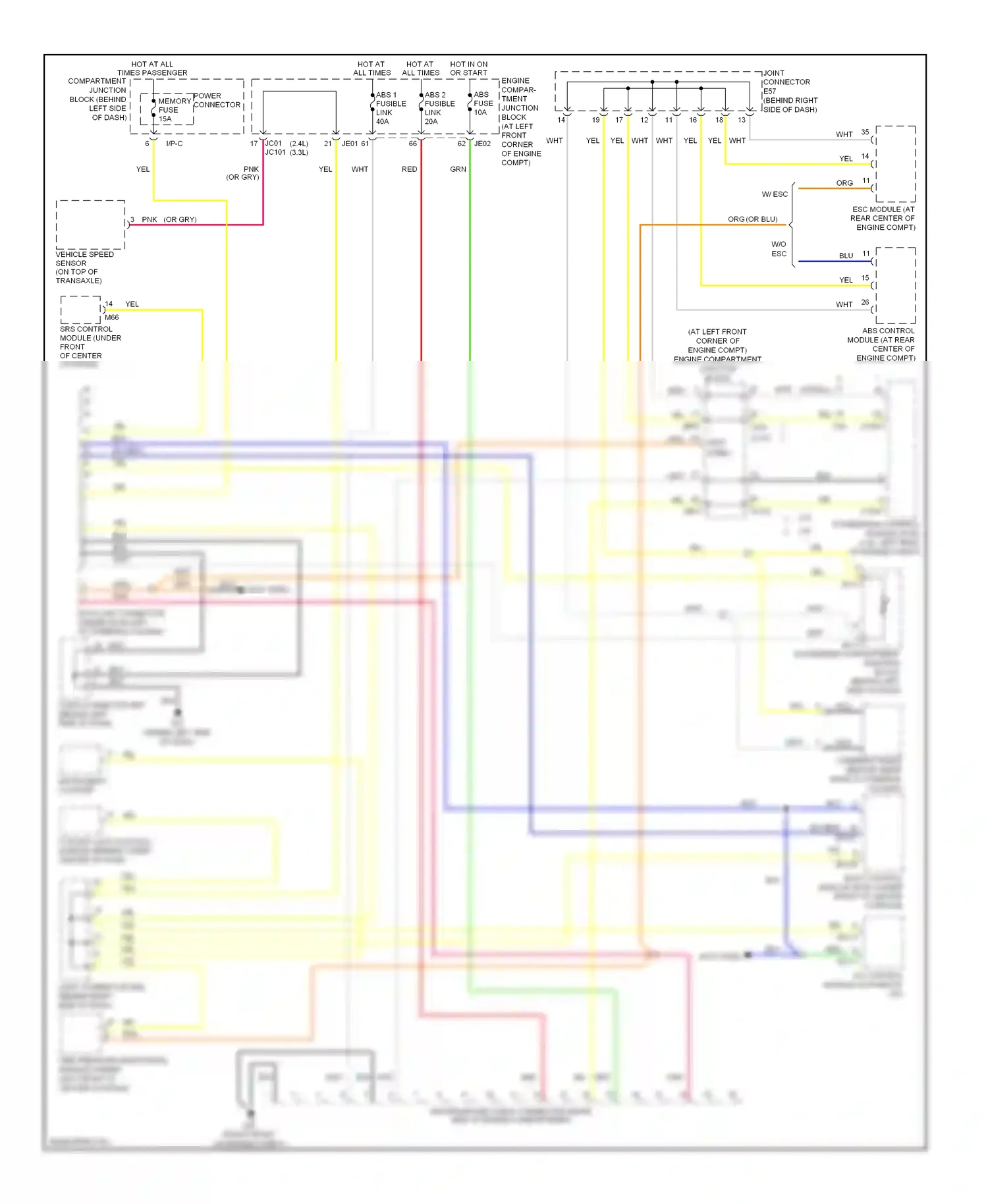 Wiring diagram a/c control module automatic a/c for Hyundai Sonata V facelift (2007-2010) (3 of 3)