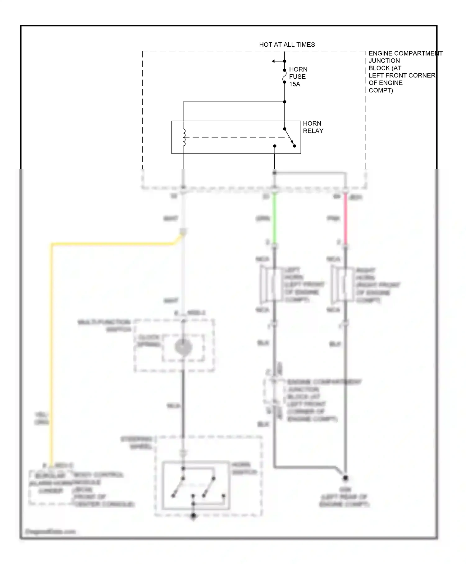 Wiring diagram blk for Hyundai Sonata V facelift (2007-2010) (35 of 68)
