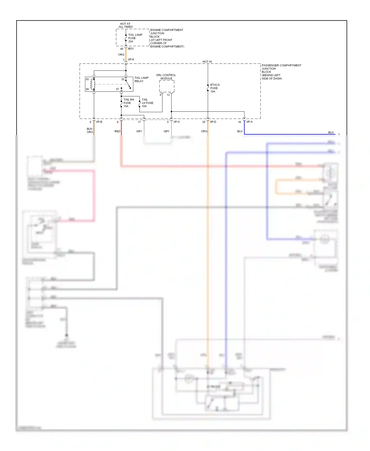 Wiring diagram blu for Hyundai Sonata V facelift (2007-2010) (33 of 63)