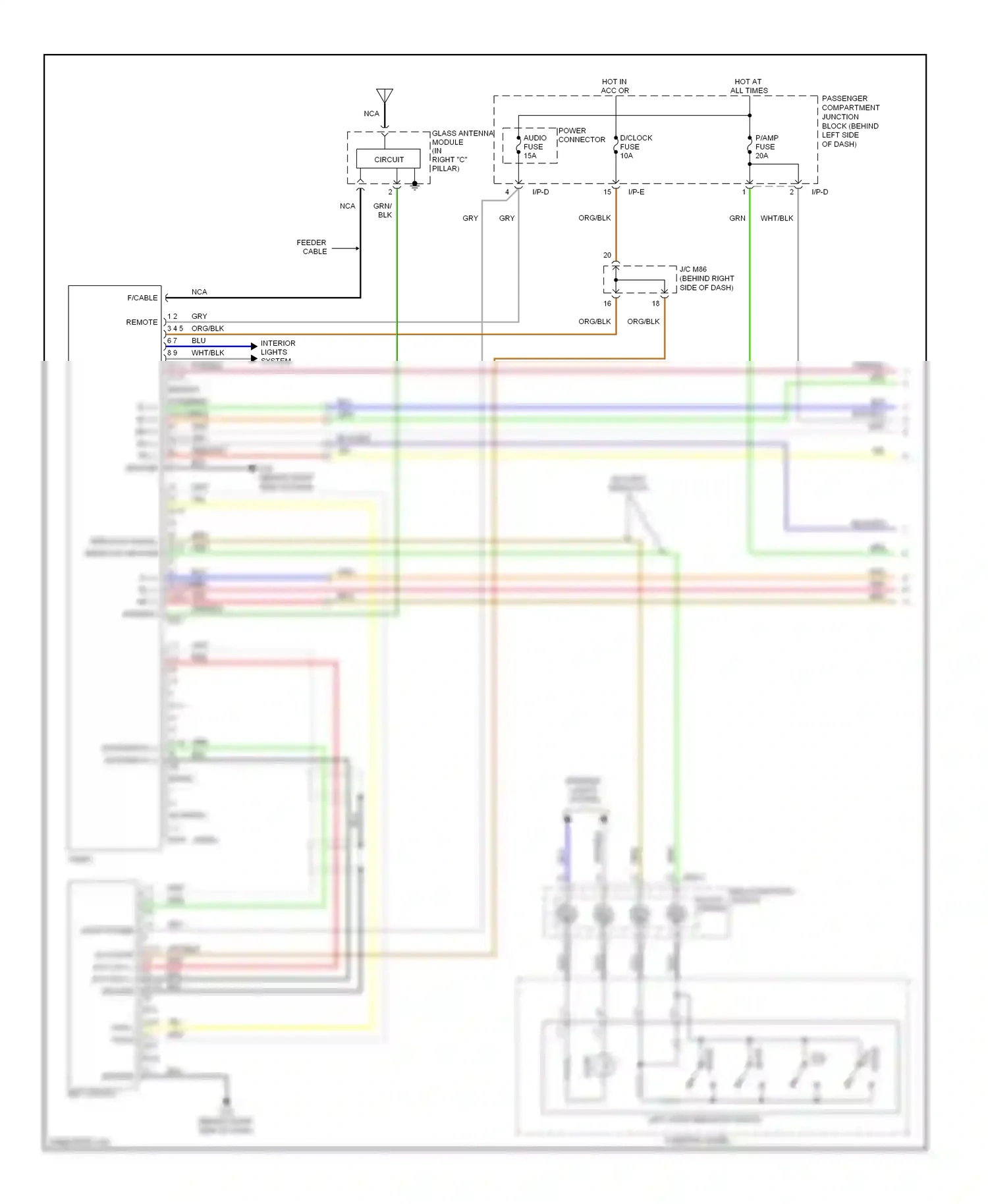 Wiring diagram blu/org for Hyundai Sonata V facelift (2007-2010) (18 of 23)
