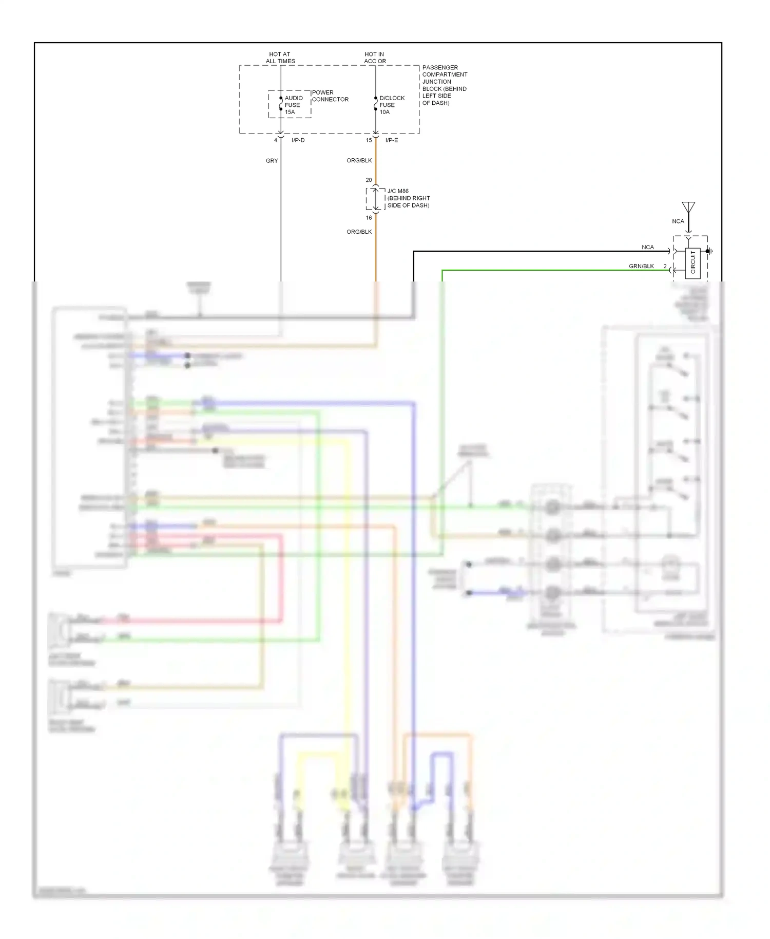 Wiring diagram clock- spring for Hyundai Sonata V facelift (2007-2010) (6 of 6)