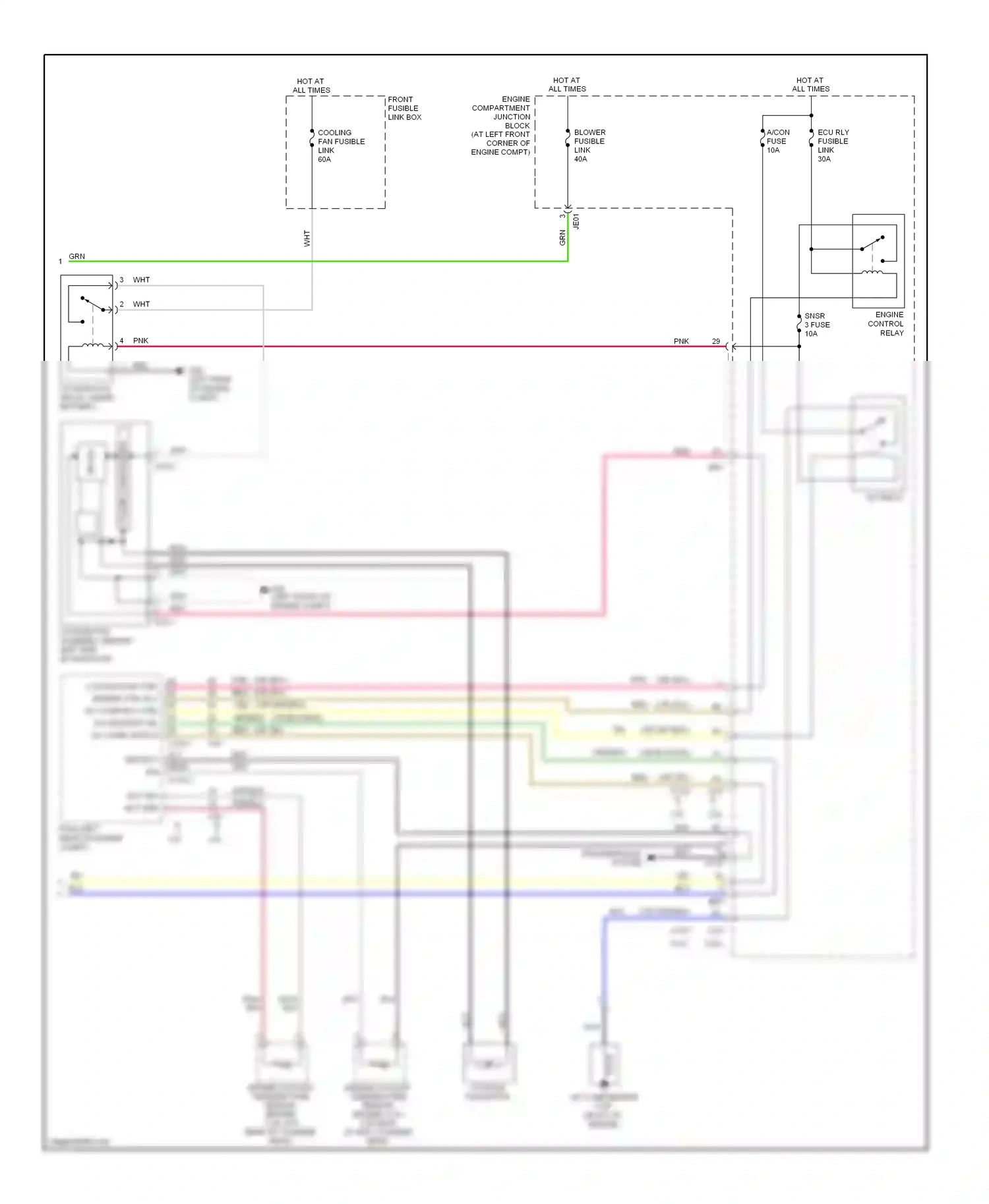 Wiring diagram ect sig ect gnd for Hyundai Sonata V facelift (2007-2010) (1 of 1)