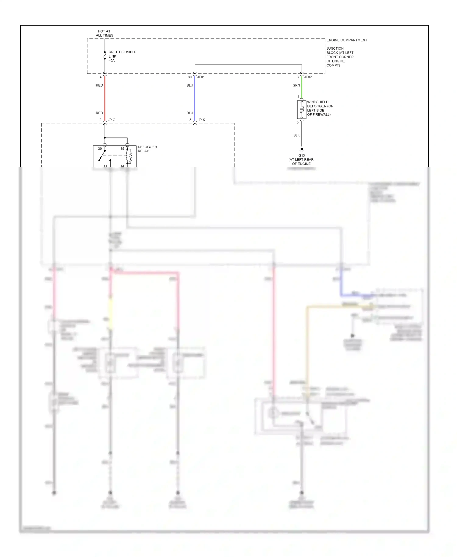 Wiring diagram eng running input for Hyundai Sonata V facelift (2007-2010) (1 of 1)