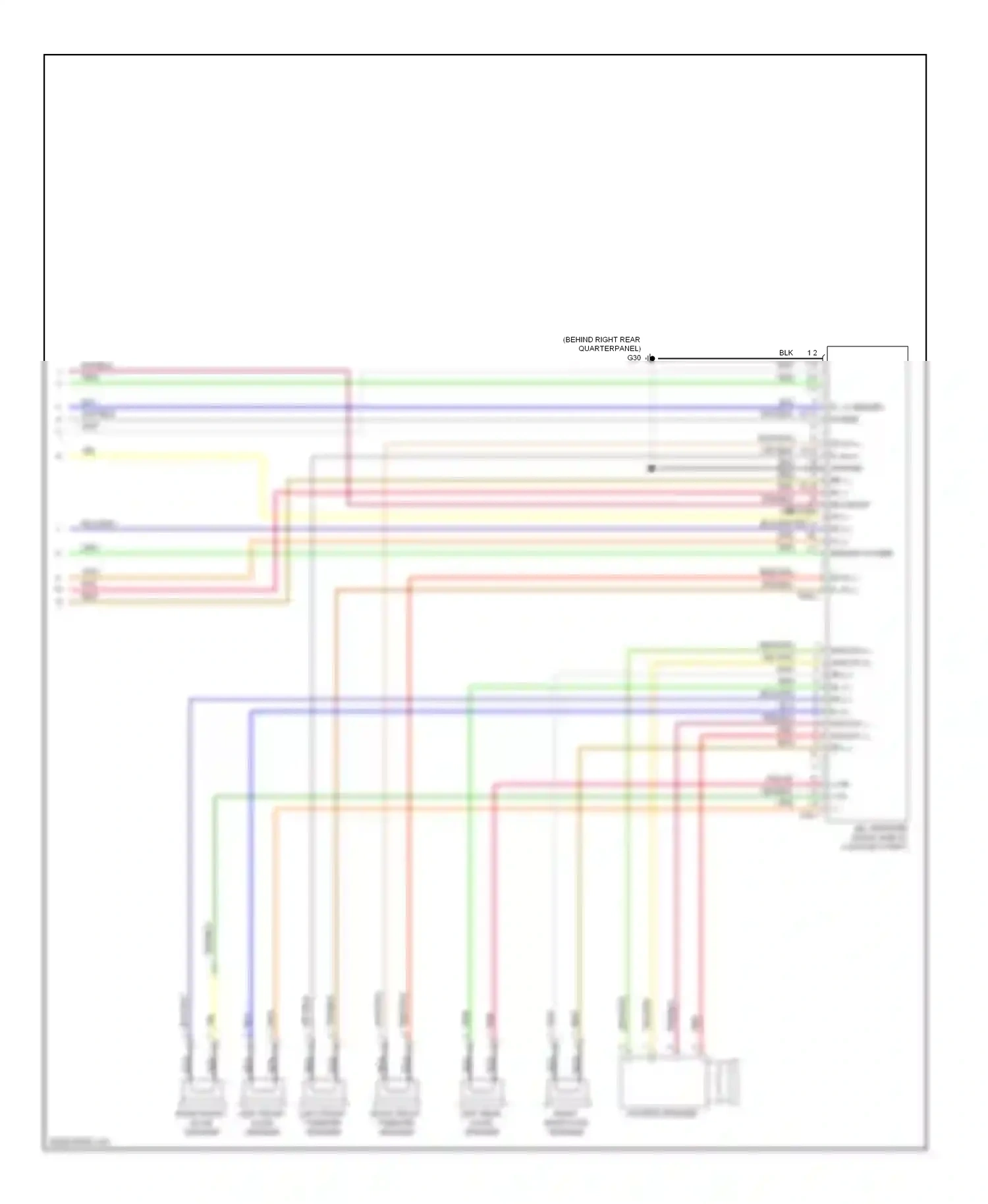 Wiring diagram left front tweeter speaker for Hyundai Sonata V facelift (2007-2010) (2 of 3)