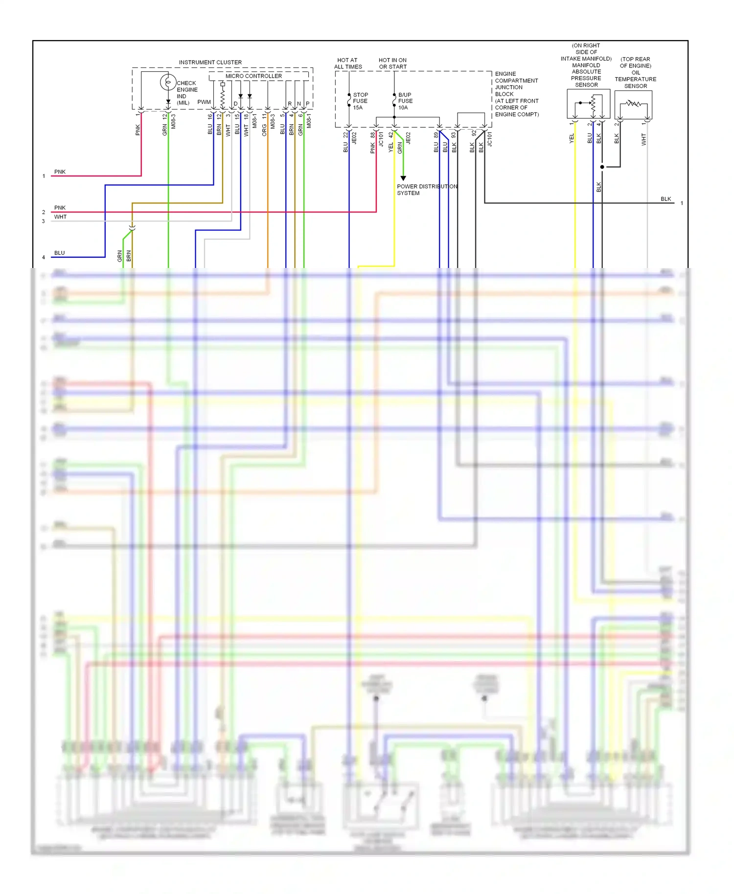 Wiring diagram micro controller for Hyundai Sonata V facelift (2007-2010) (2 of 2)