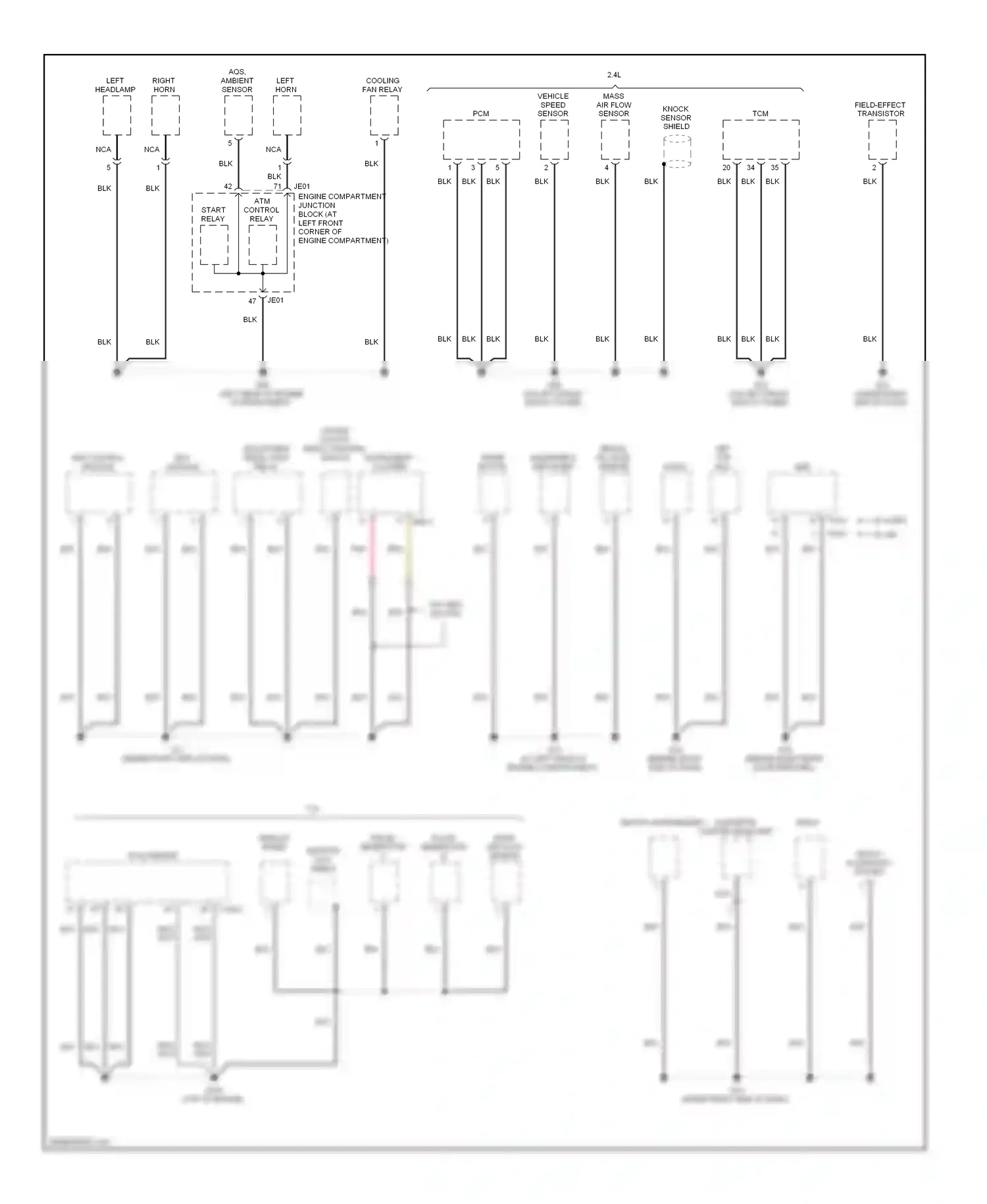 Wiring diagram windshield defogger for Hyundai Sonata V facelift (2007-2010) (1 of 1)