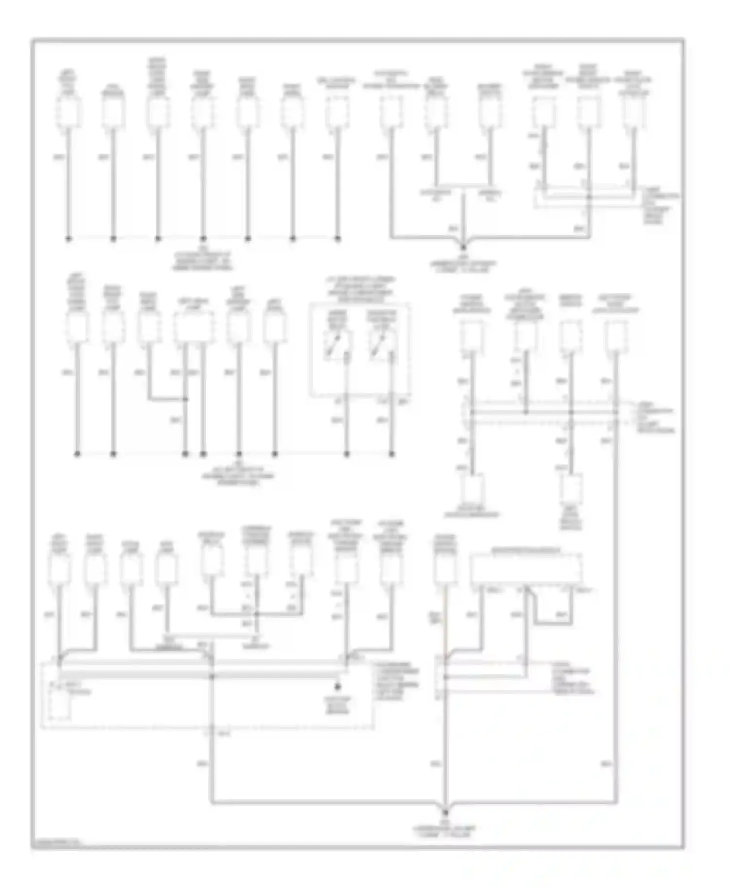 Sonata Hyundai V (2004-2007): Ground distribution circuit (1 of 4)