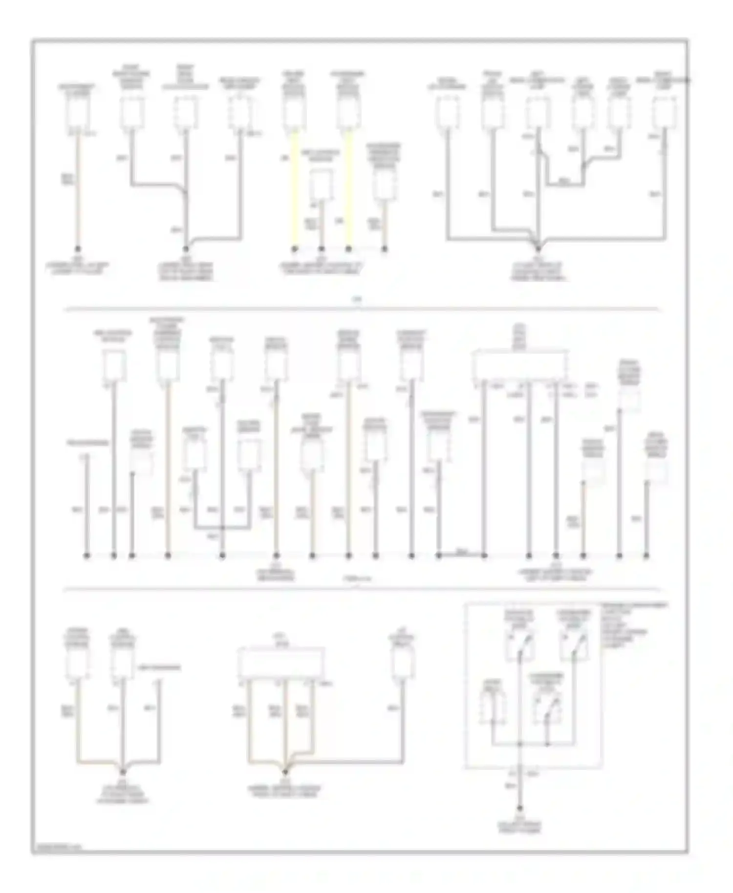 Sonata Hyundai V (2004-2007): Ground distribution circuit (3 of 4)