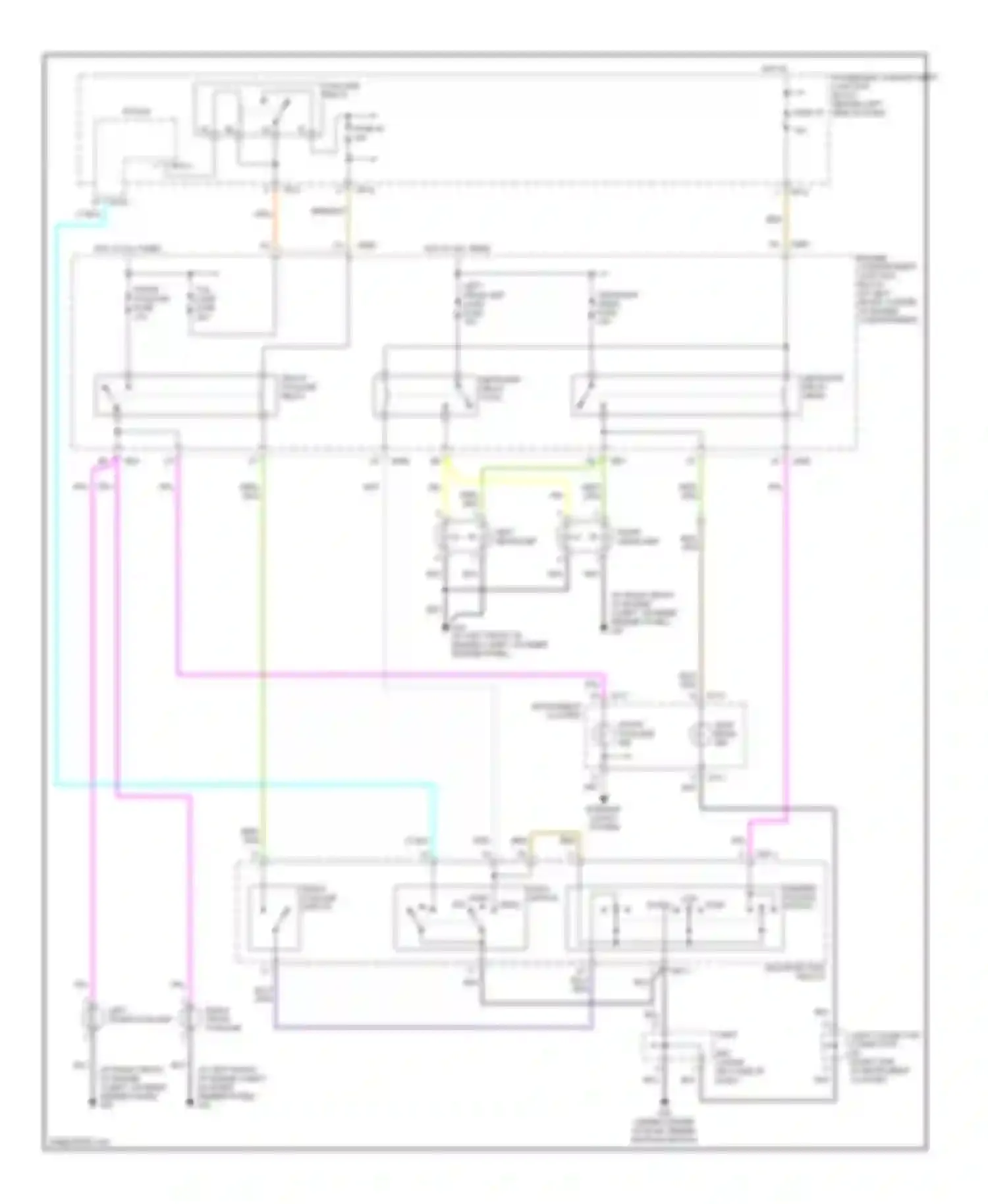 Sonata Hyundai V (2004-2007): Headlights circuit, without drl