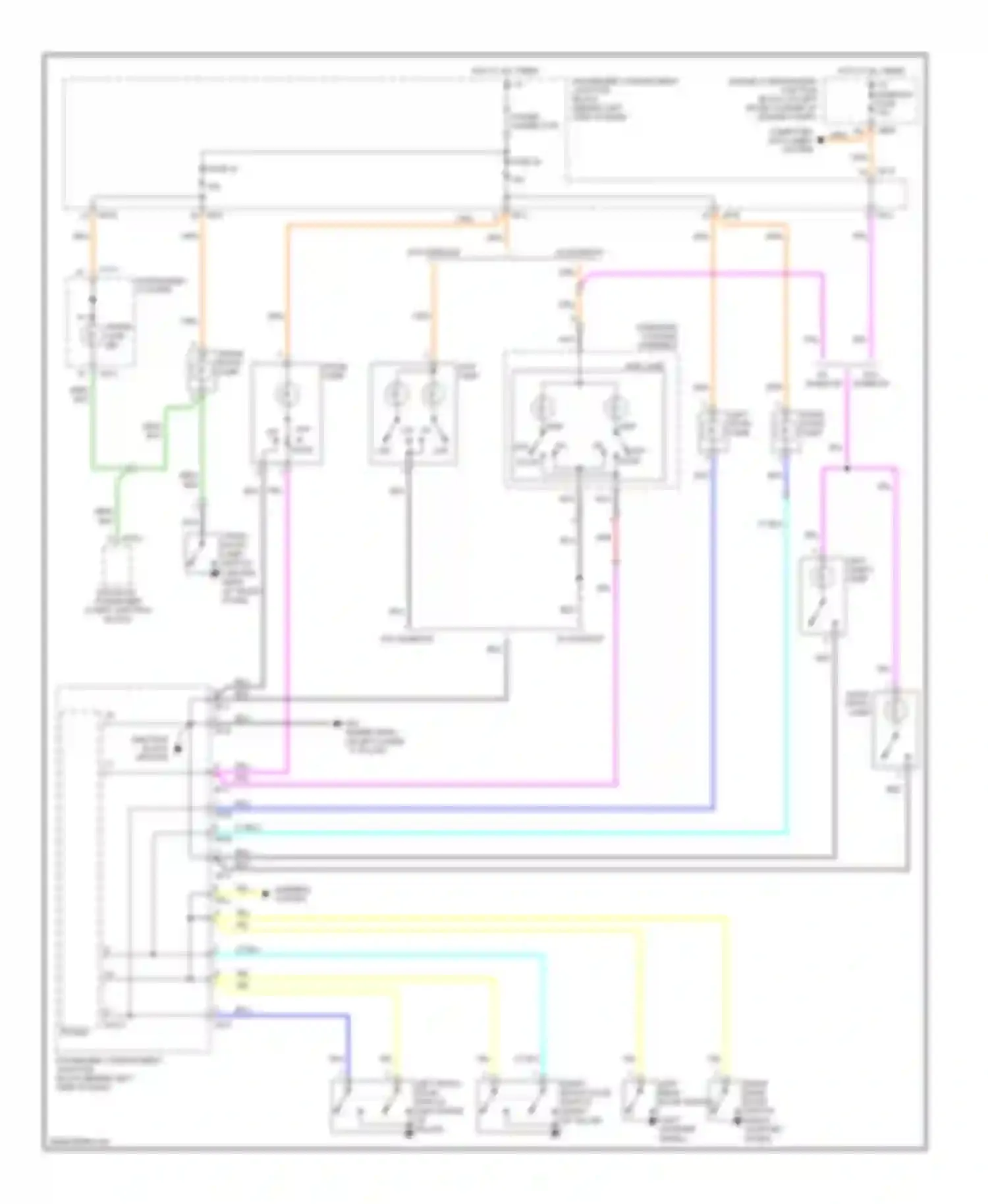 Sonata Hyundai V (2004-2007): Courtesy lamps circuit