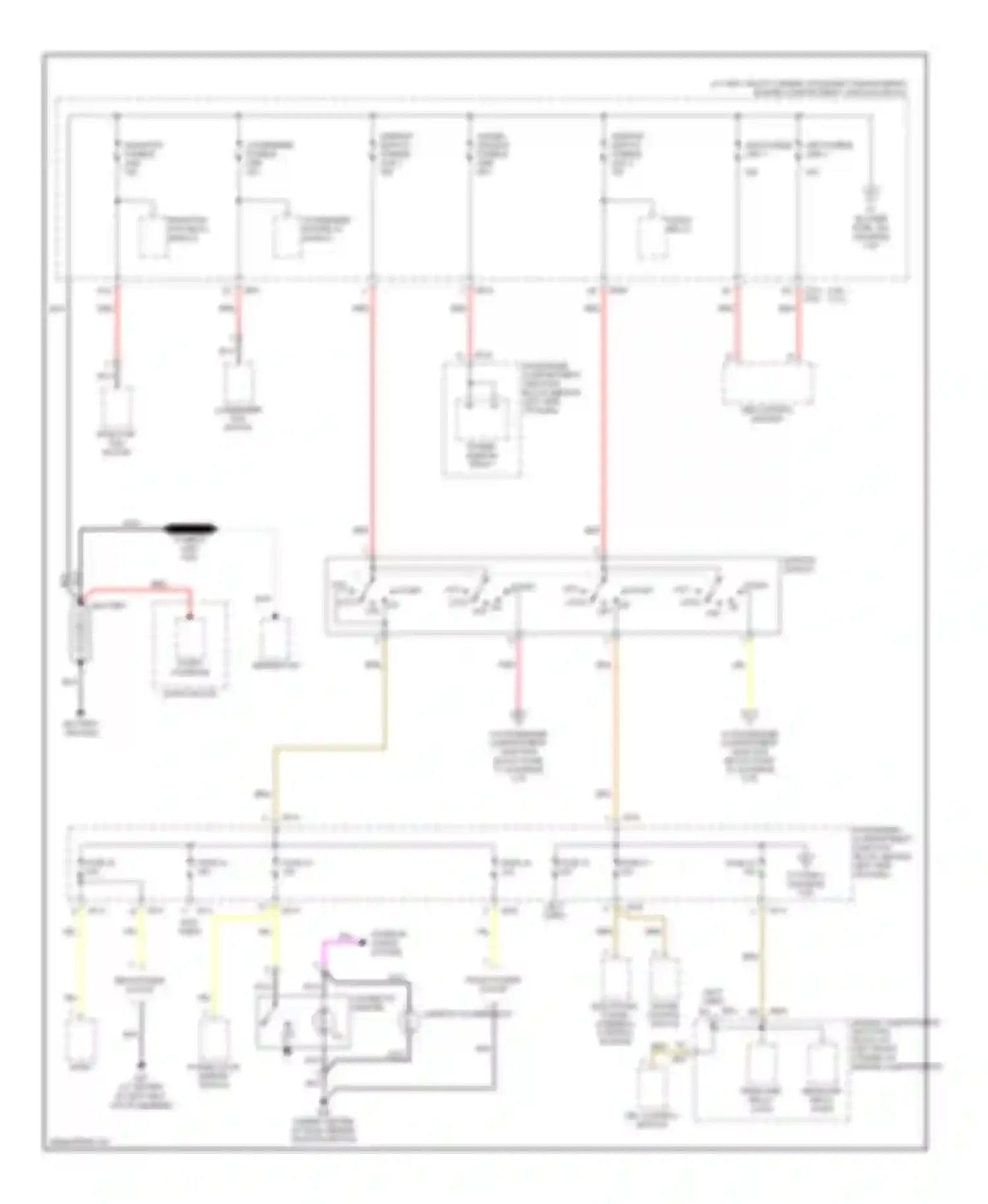 Sonata Hyundai V (2004-2007): Power distribution circuit (1 of 5)