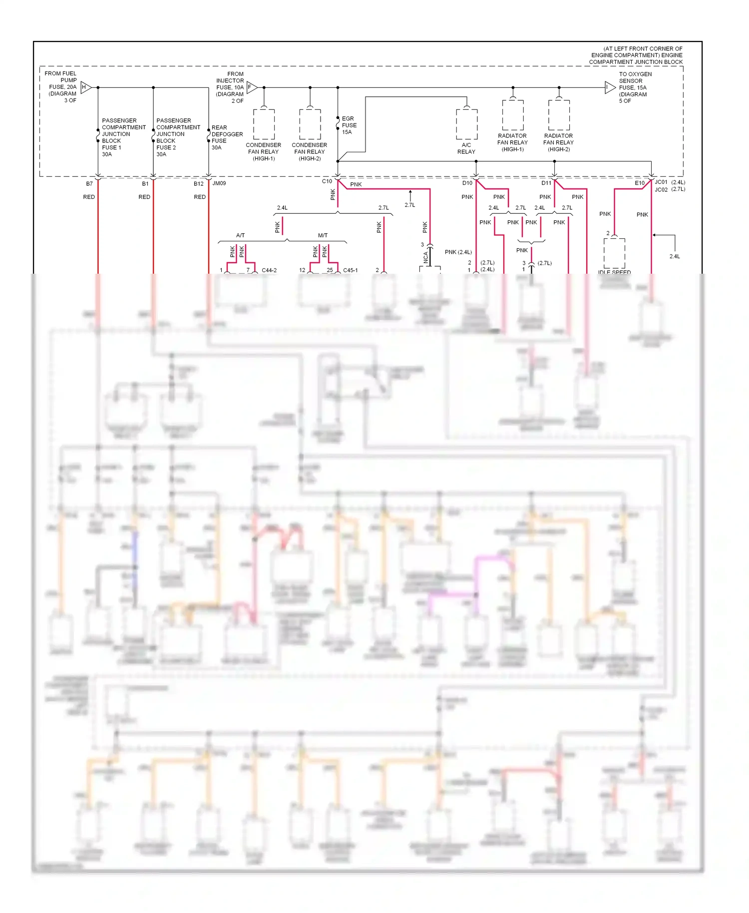 Wiring diagram automatic a/c for Hyundai Sonata V (2004-2007) (6 of 7)