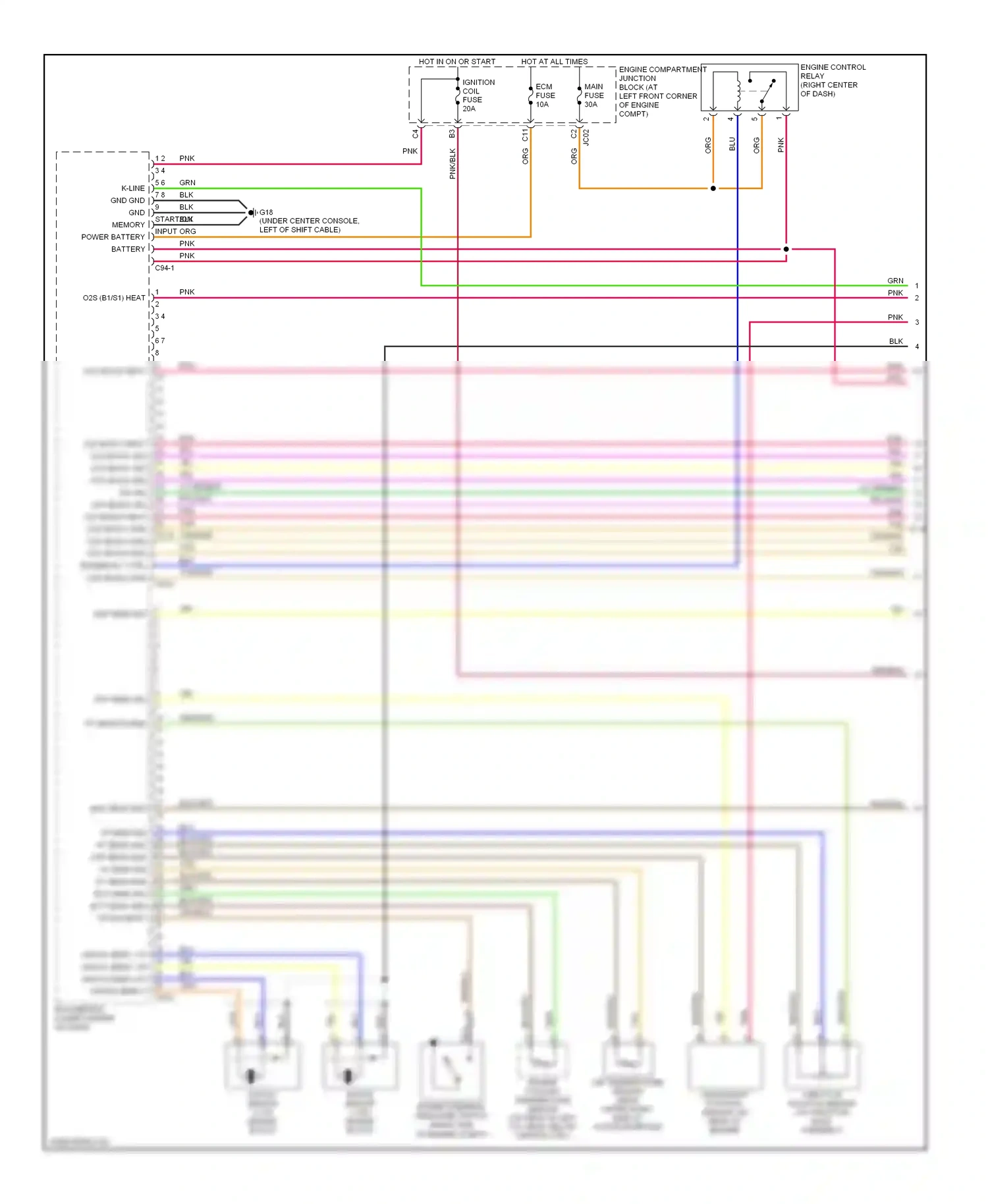 Wiring diagram blu for Hyundai Sonata V (2004-2007) (20 of 44)