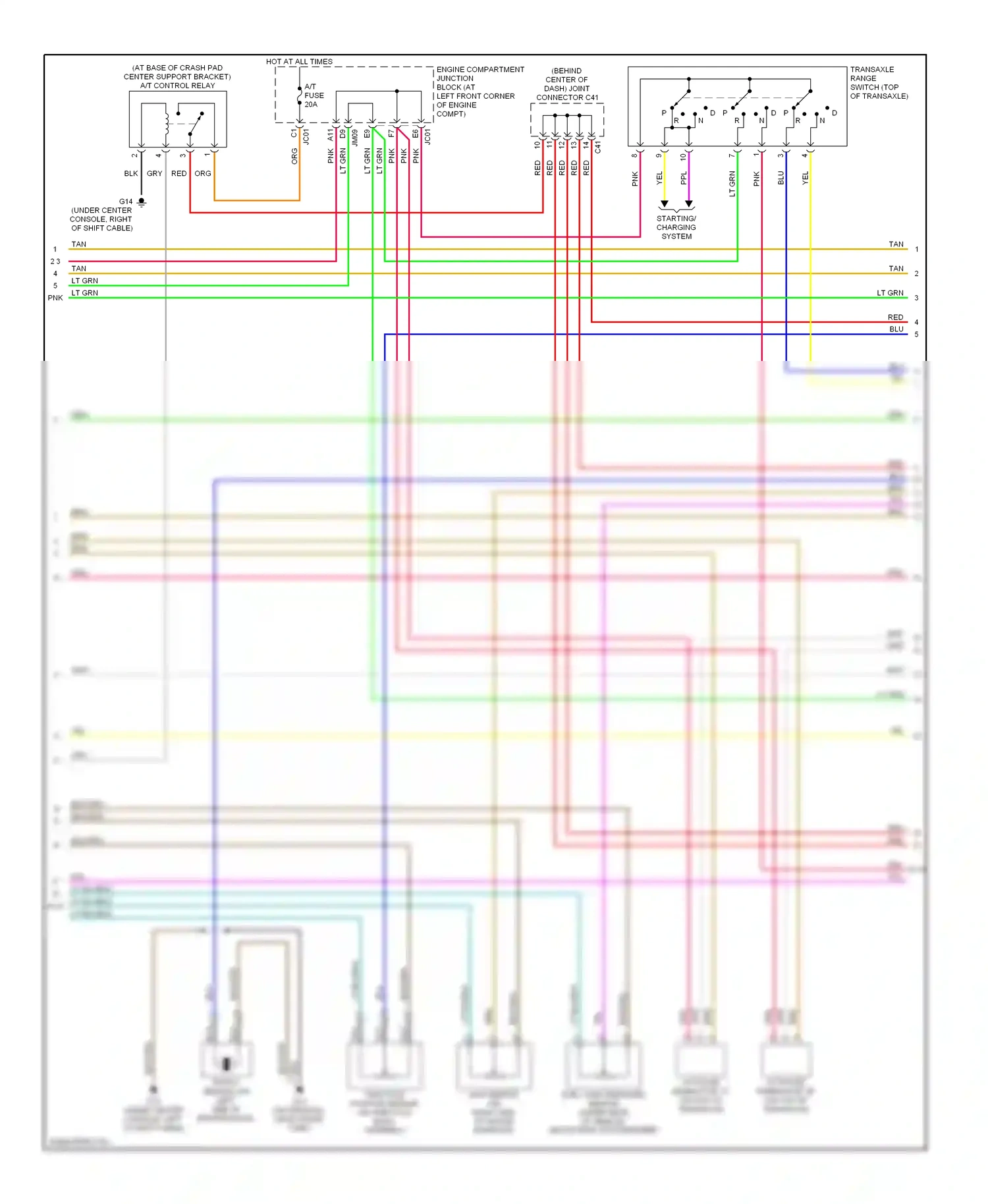 Wiring diagram blu for Hyundai Sonata V (2004-2007) (15 of 44)