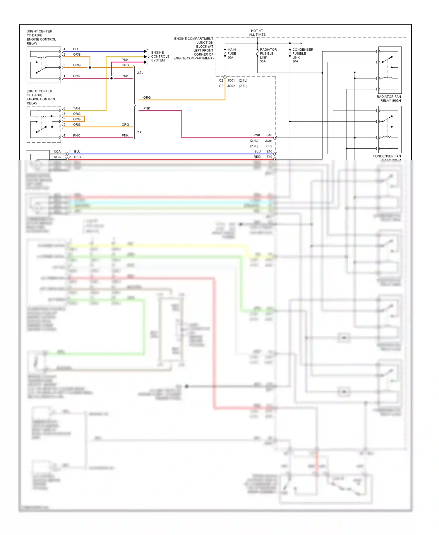 Wiring diagram ect sens gnd for Hyundai Sonata V (2004-2007) (2 of 3)