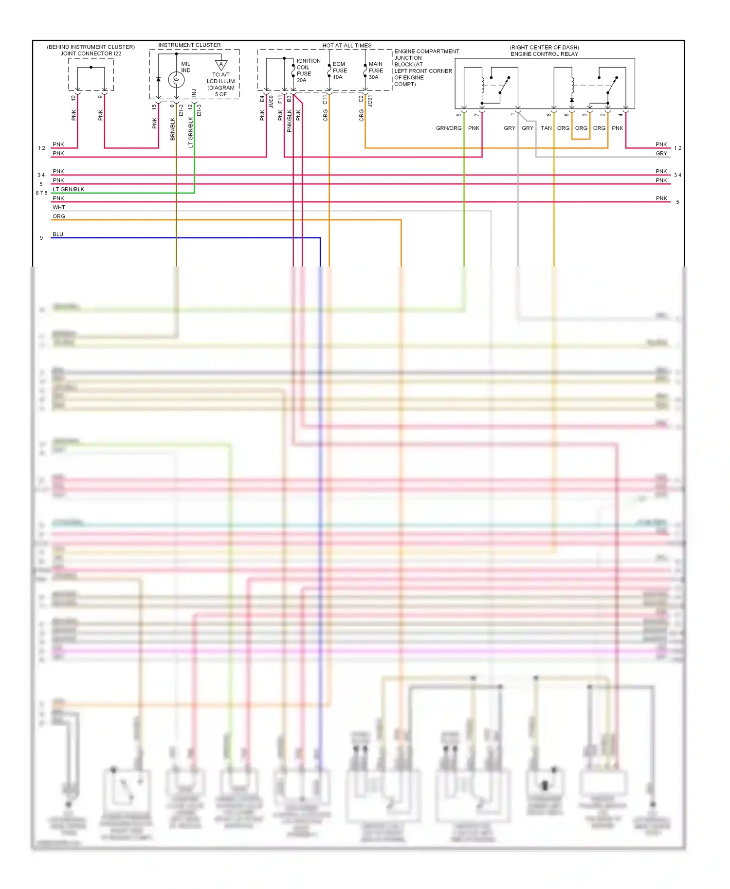 Wiring diagram gry for Hyundai Sonata V (2004-2007) (13 of 35)