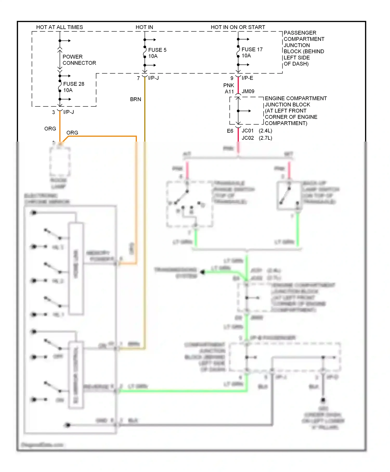 Wiring diagram hl 3 for Hyundai Sonata V (2004-2007) (1 of 1)