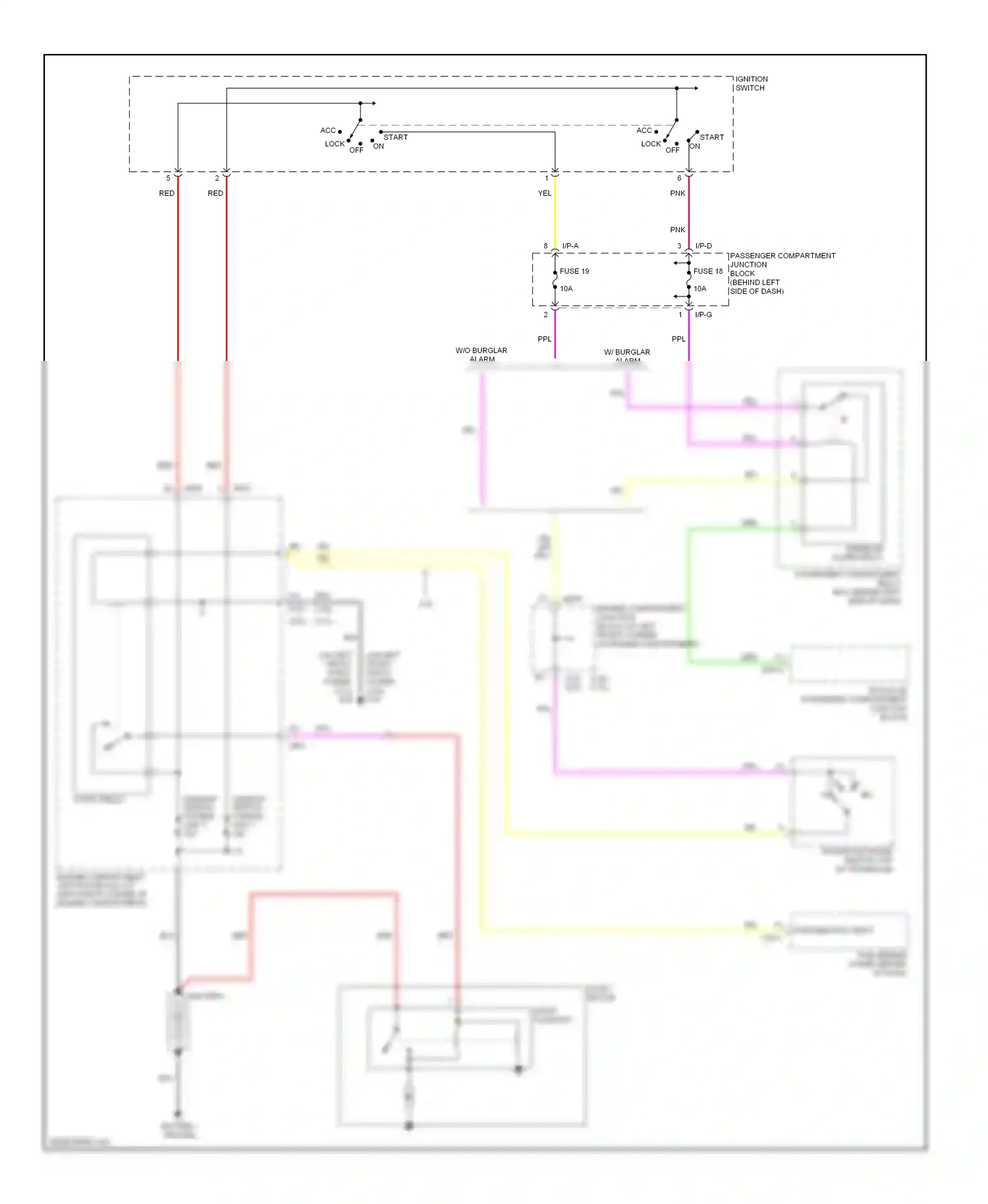 Wiring diagram ignition switch for Hyundai Sonata V (2004-2007) (2 of 5)