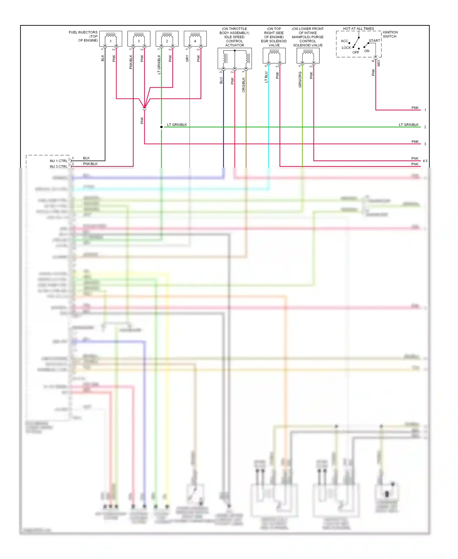 Wiring diagram ignition switch for Hyundai Sonata V (2004-2007) (5 of 5)