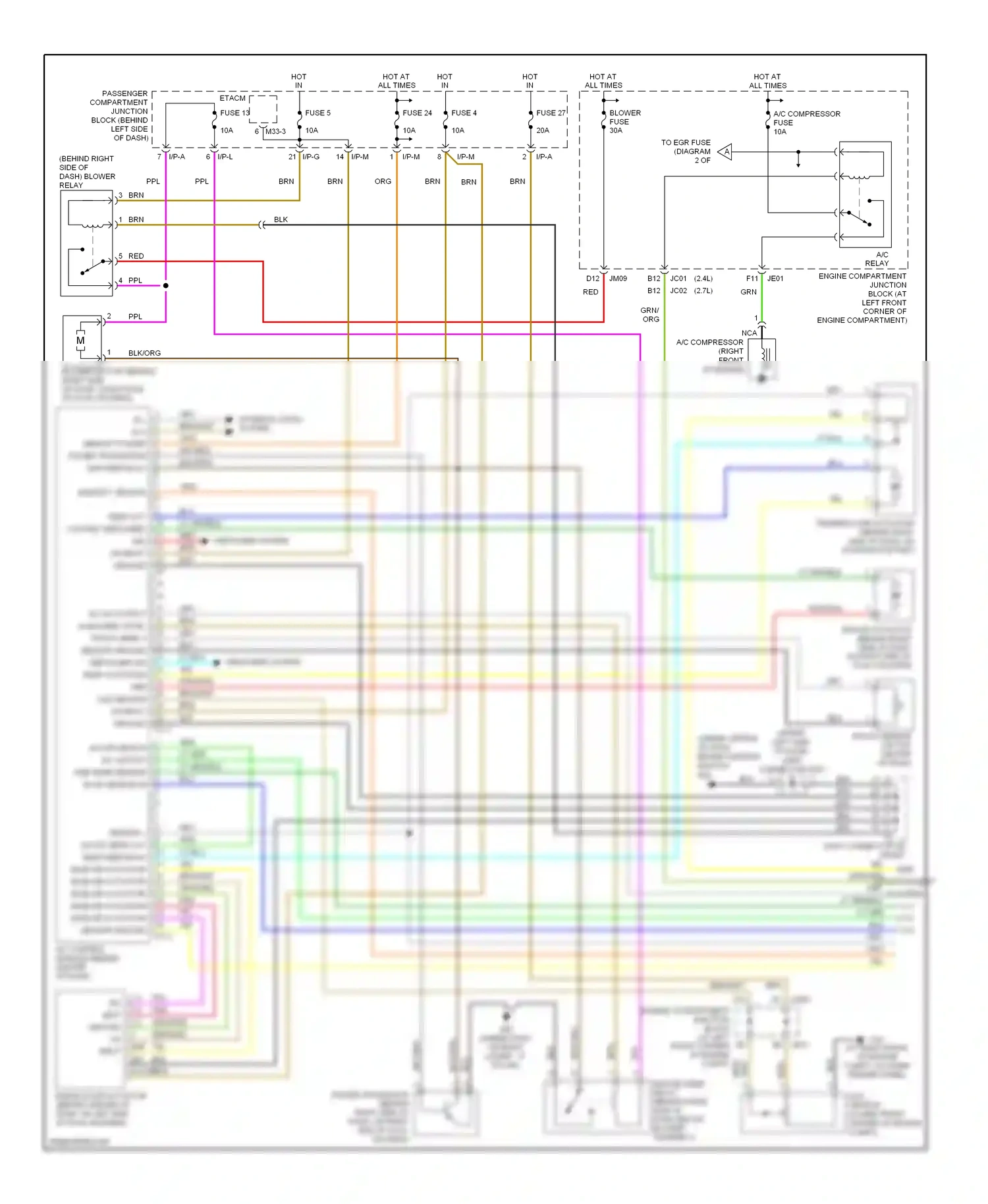 Wiring diagram i/p-a for Hyundai Sonata V (2004-2007) (1 of 12)