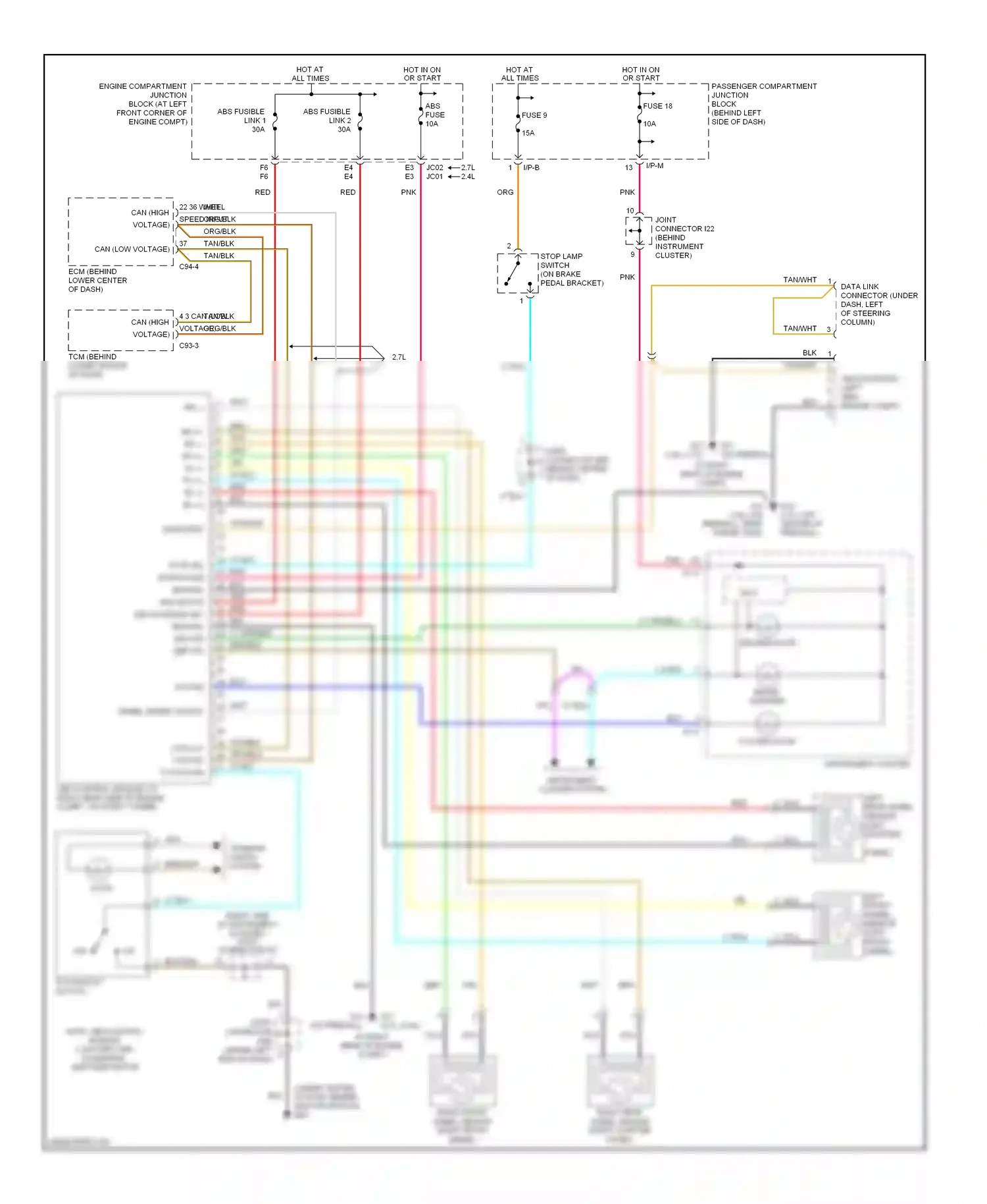 Wiring diagram i/p-b for Hyundai Sonata V (2004-2007) (3 of 20)