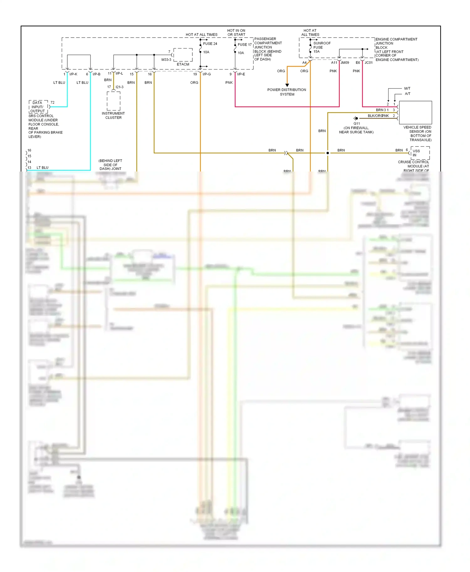Wiring diagram joint connector for Hyundai Sonata V (2004-2007) (1 of 25)