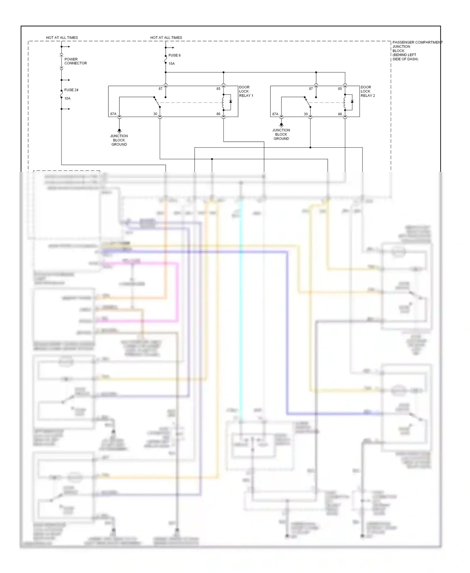 Wiring diagram memory power for Hyundai Sonata V (2004-2007) (5 of 6)