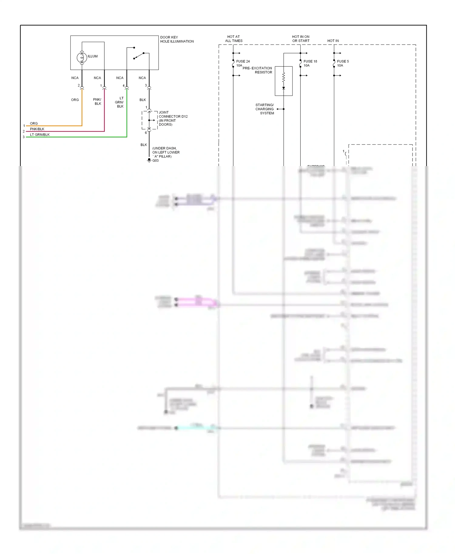 Wiring diagram starting/ charging system for Hyundai Sonata V (2004-2007) (3 of 9)
